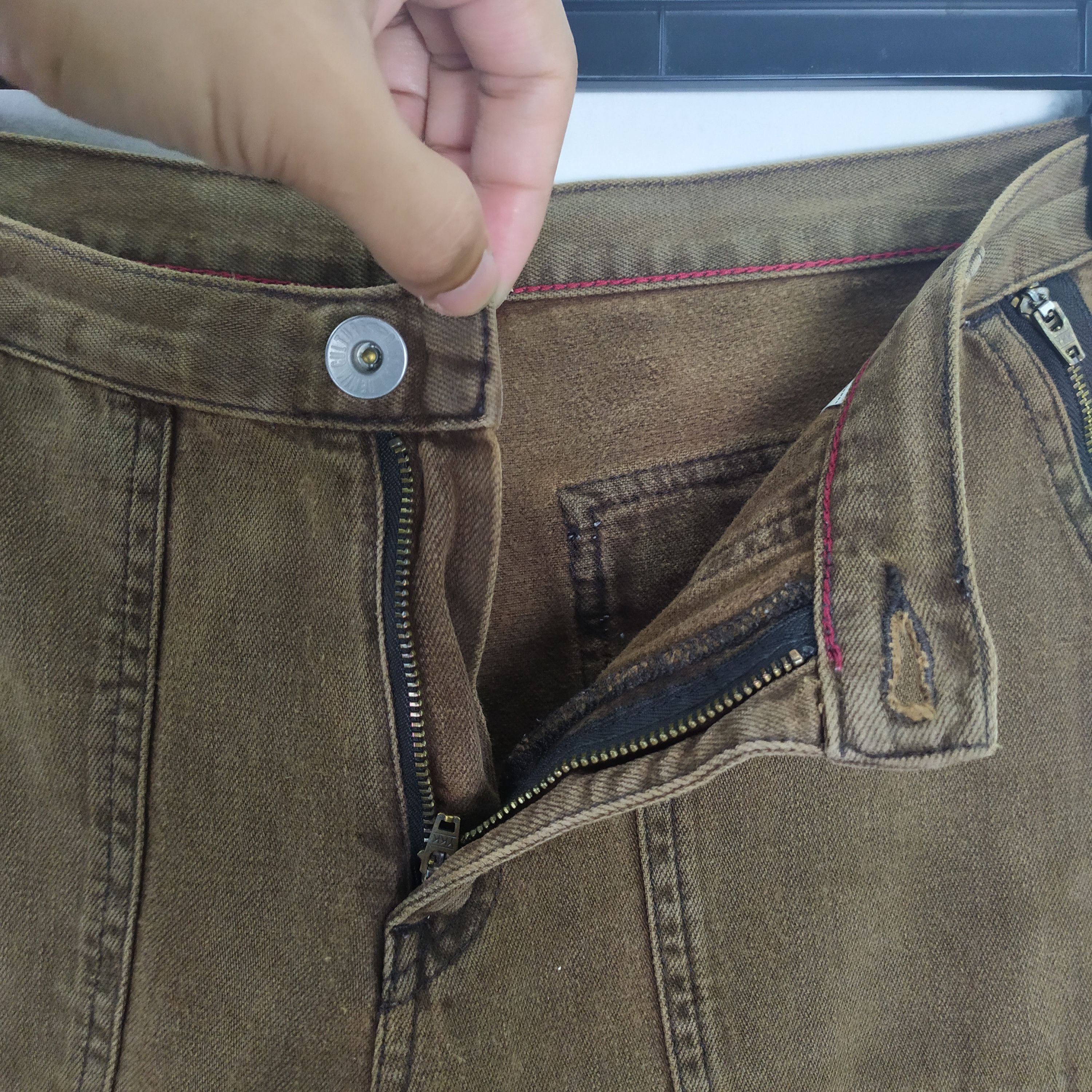 Japanese Brand VINTAGE BIGSTAR FLARE DOUBLE KNEE 7 POCKET CARGO PANTS Size US 30 / EU 46 - 13 Thumbnail