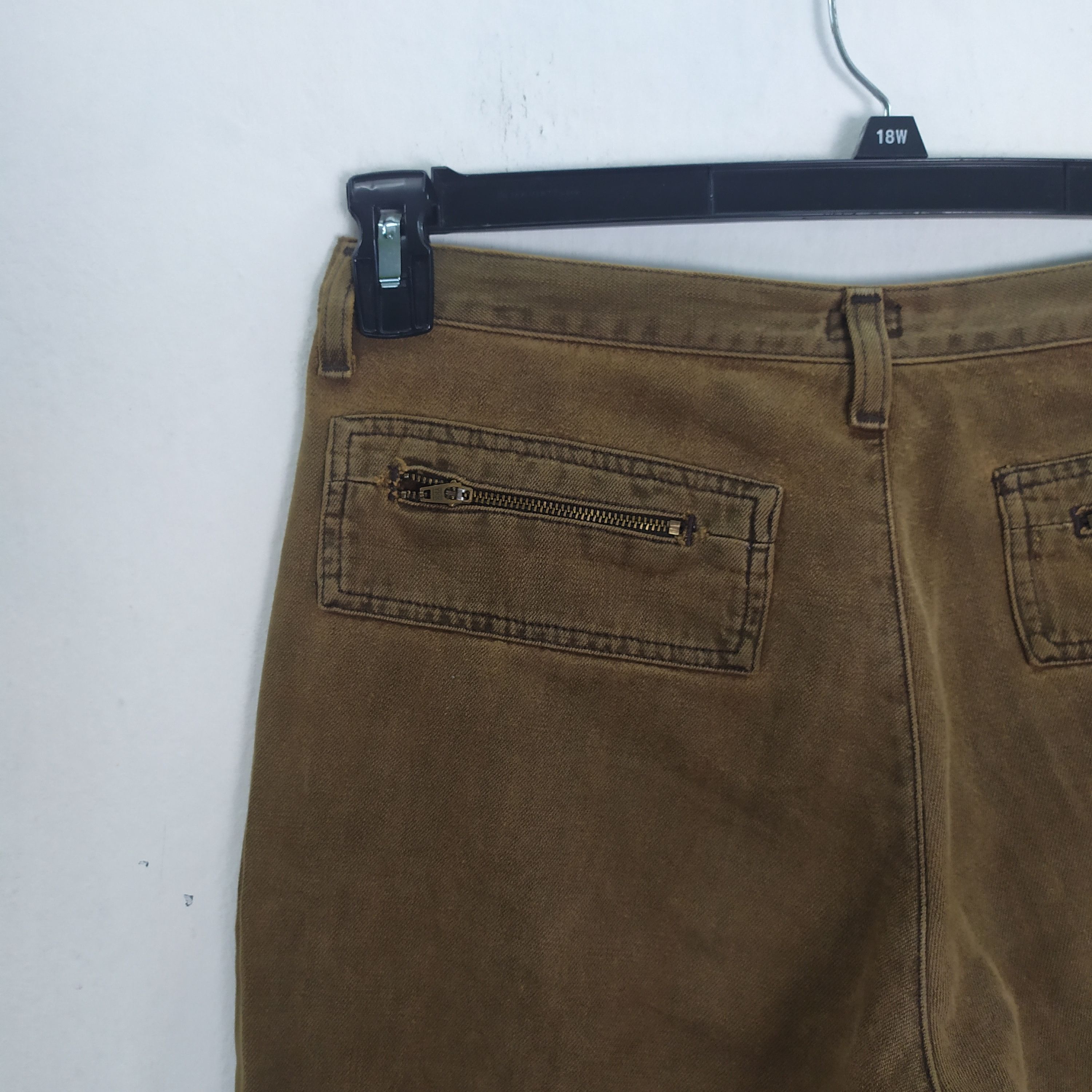 Japanese Brand VINTAGE BIGSTAR FLARE DOUBLE KNEE 7 POCKET CARGO PANTS Size US 30 / EU 46 - 9 Thumbnail