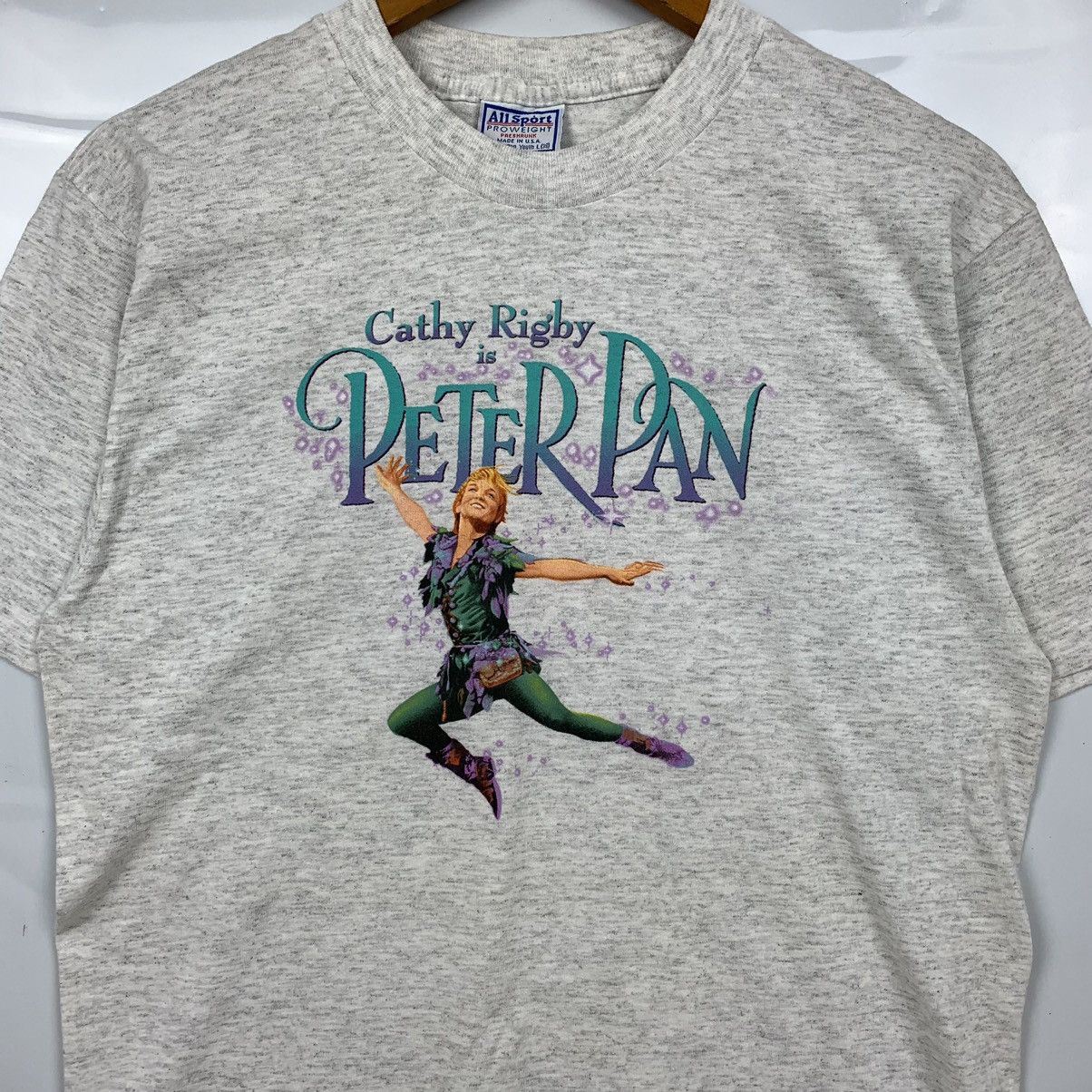 Vintage Vintage 90s Cathy Rigby Is Peter Pan Single Stitch Tshirt Size US M / EU 48-50 / 2 - 2 Thumbnail