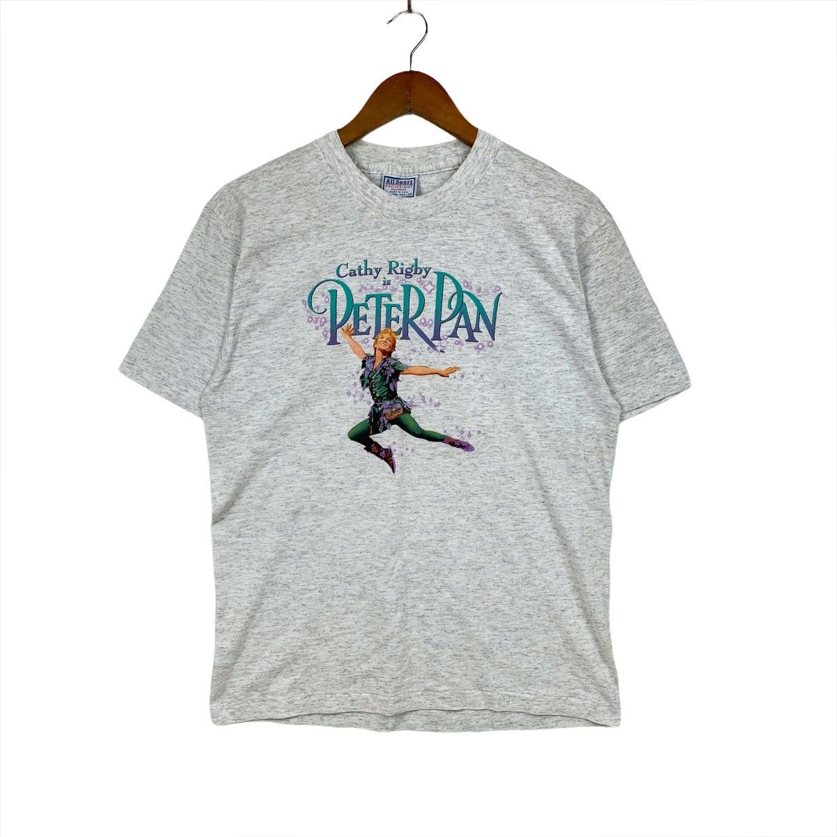 Vintage Vintage 90s Cathy Rigby Is Peter Pan Single Stitch Tshirt Size US M / EU 48-50 / 2 - 1 Thumbnail