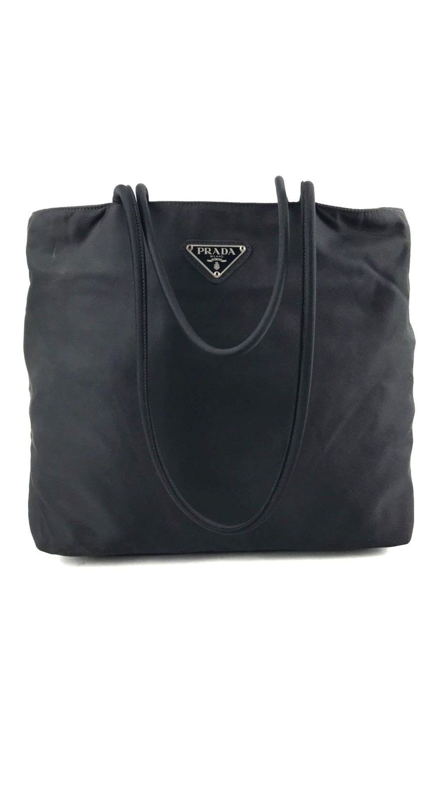 Authentic Prada Bag Nylon Tote in Black, Women's