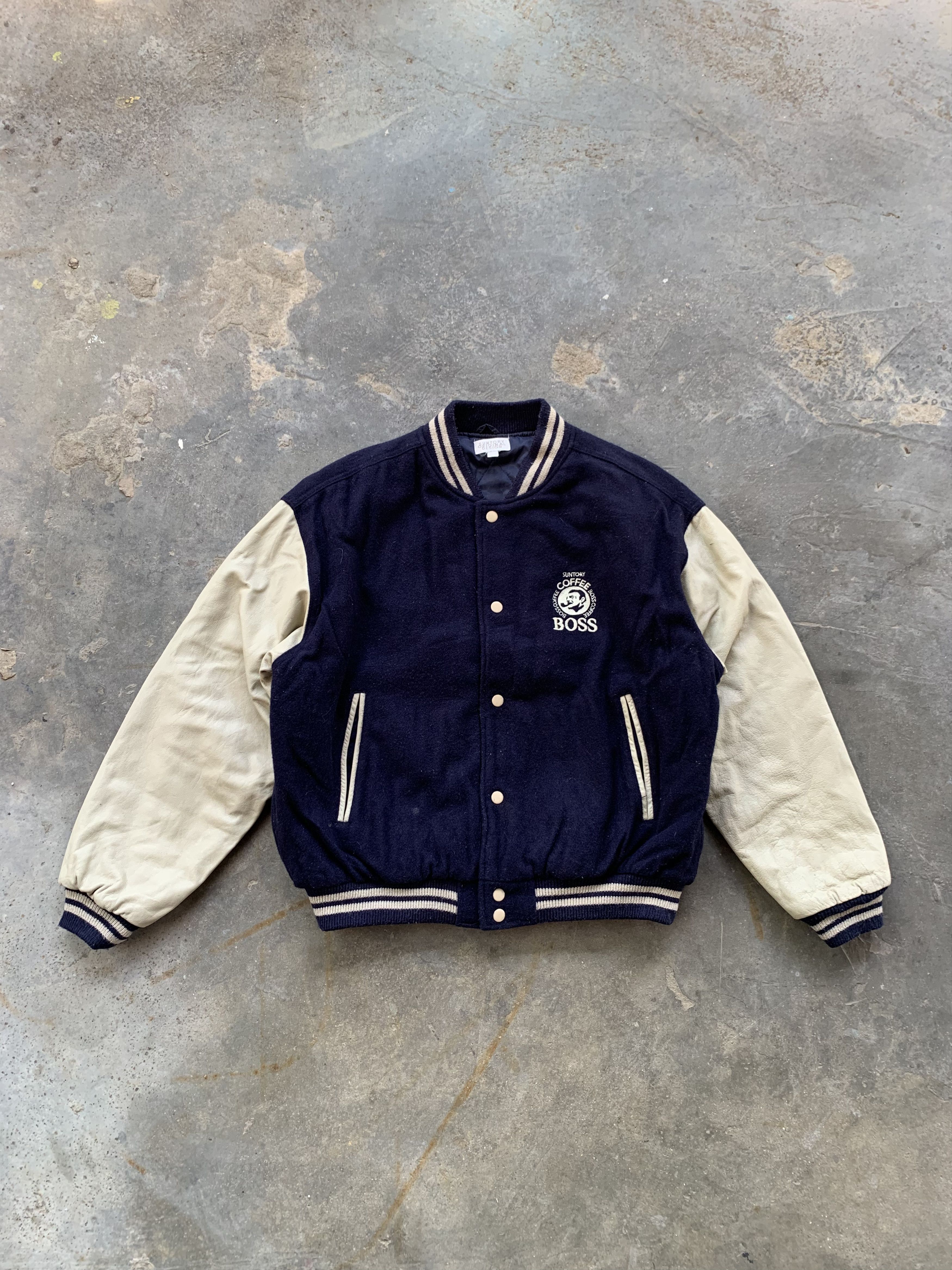 Vintage Vintage Suntory Coffee Boss Varsity Jacket Size US XL / EU 56 / 4 - 1 Thumbnail