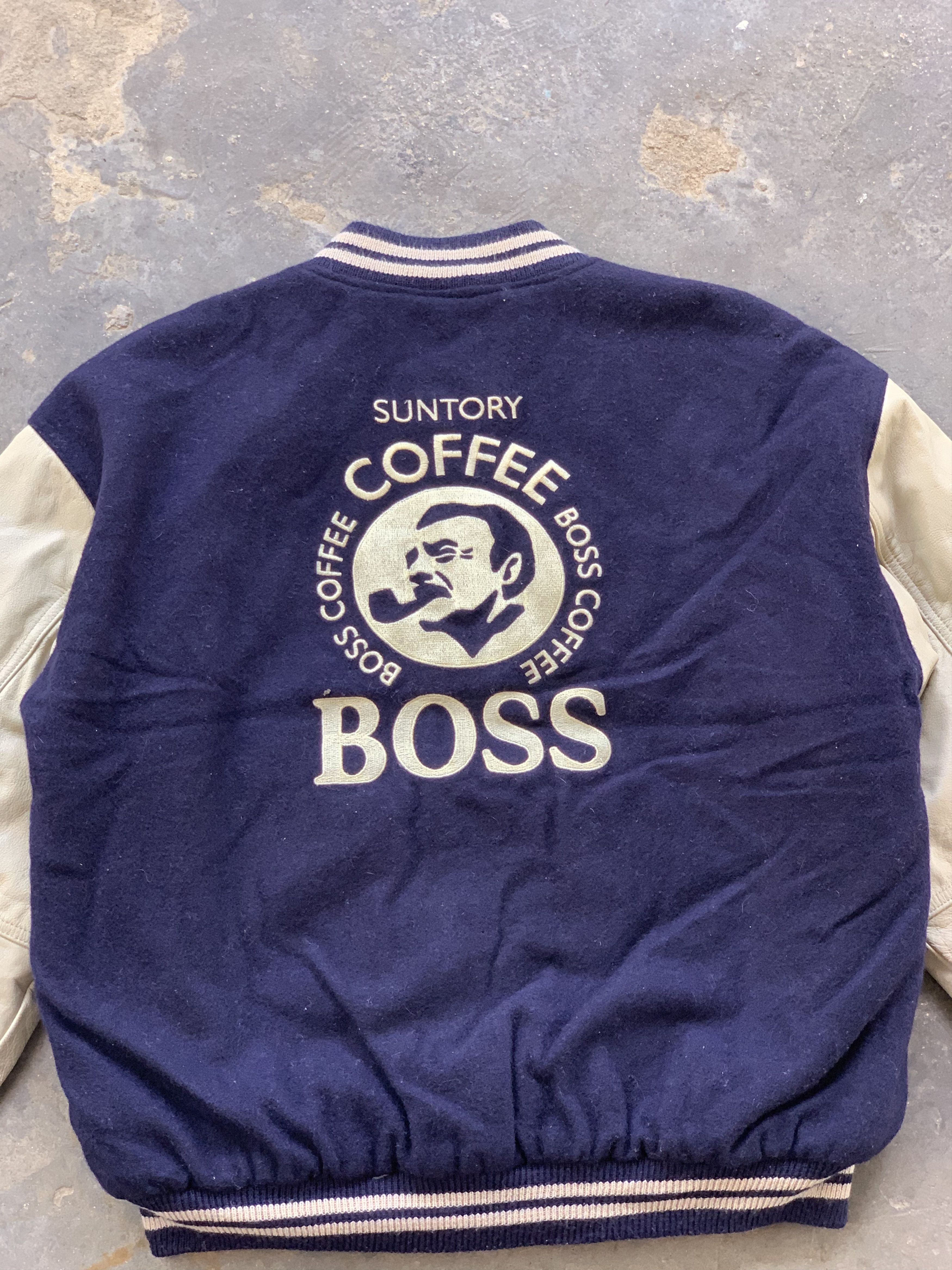 Vintage Vintage Suntory Coffee Boss Varsity Jacket Size US XL / EU 56 / 4 - 4 Thumbnail