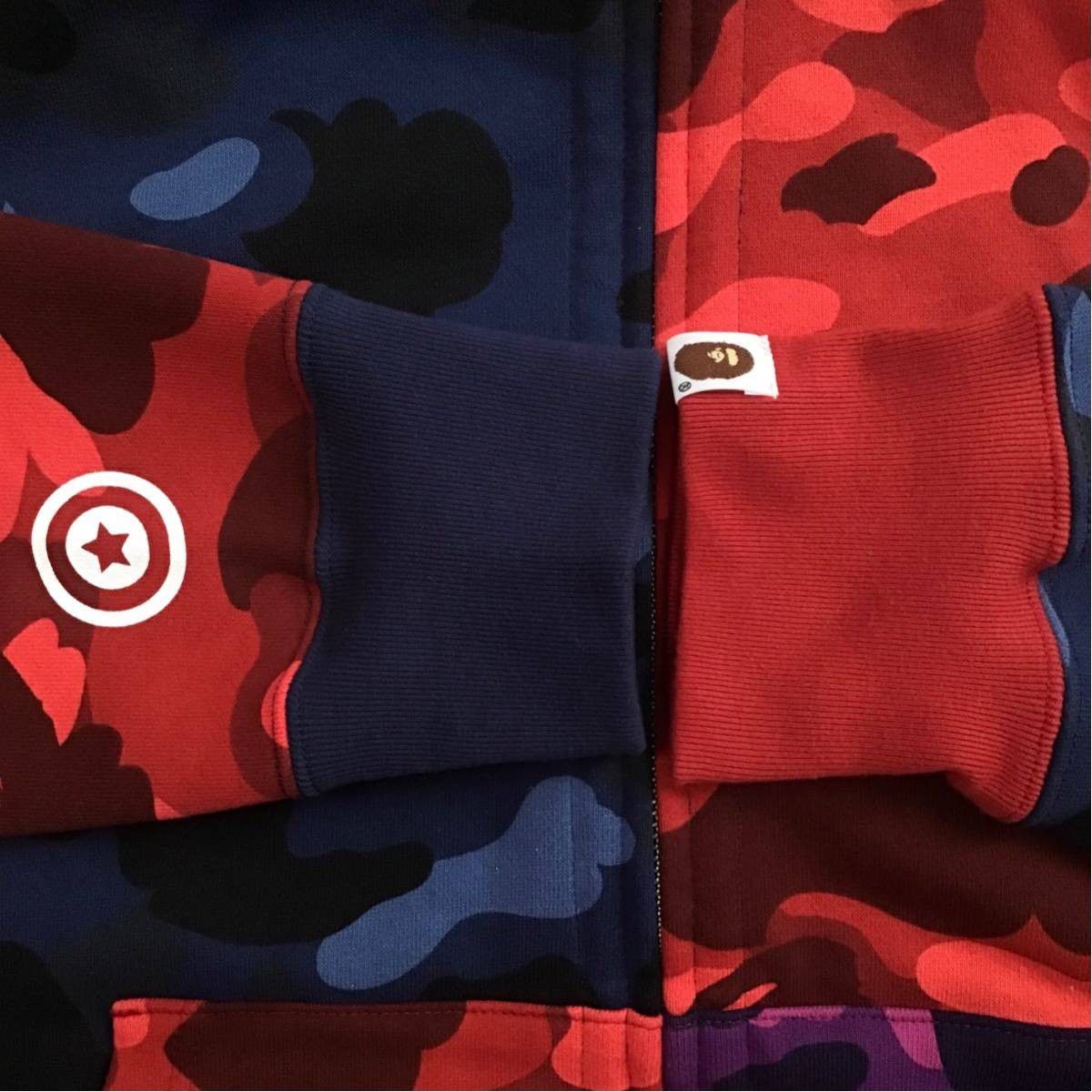 Bape BAPE Double shark full zip hoodie crazy camo a bathing ape Size US L / EU 52-54 / 3 - 6 Thumbnail