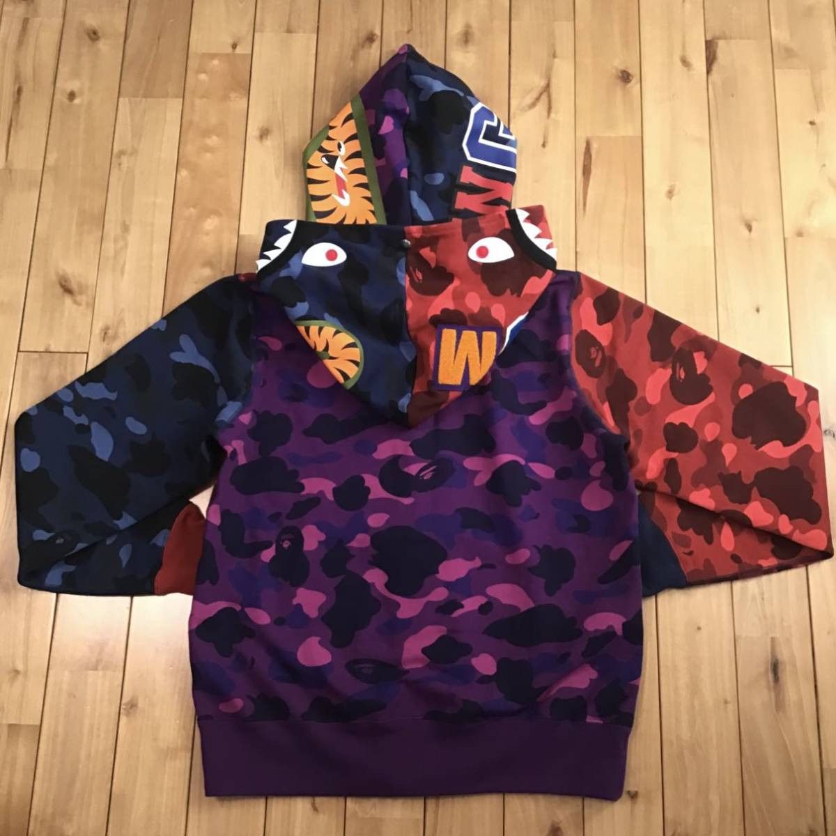 Bape crazy camo shark hoodie best sale