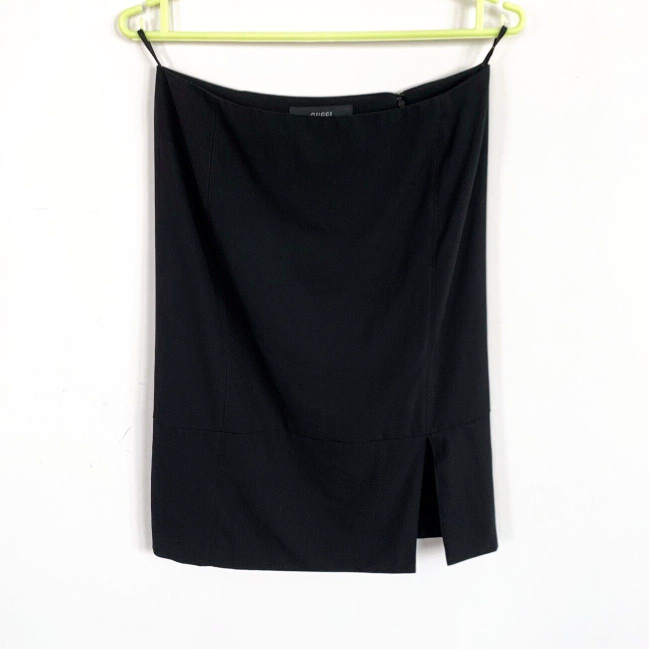 Gucci GUCCI Skirt Wool Black Midi Zip Size 40 Womens Size 27" / US 4 / IT 40 - 2 Thumbnail
