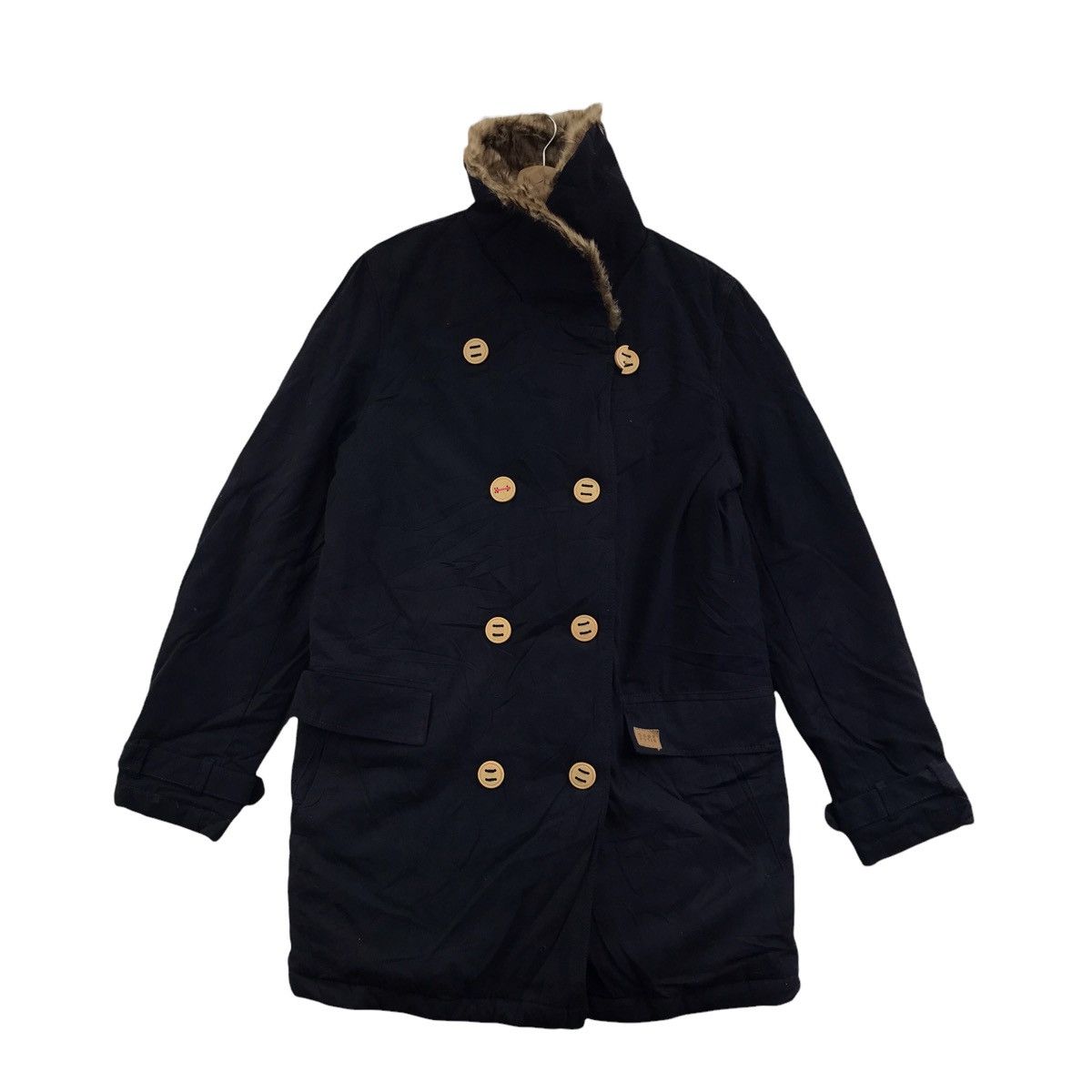 NWT BILLABONG SURF Aztec Navajo Native Black LongCoat Jacket
