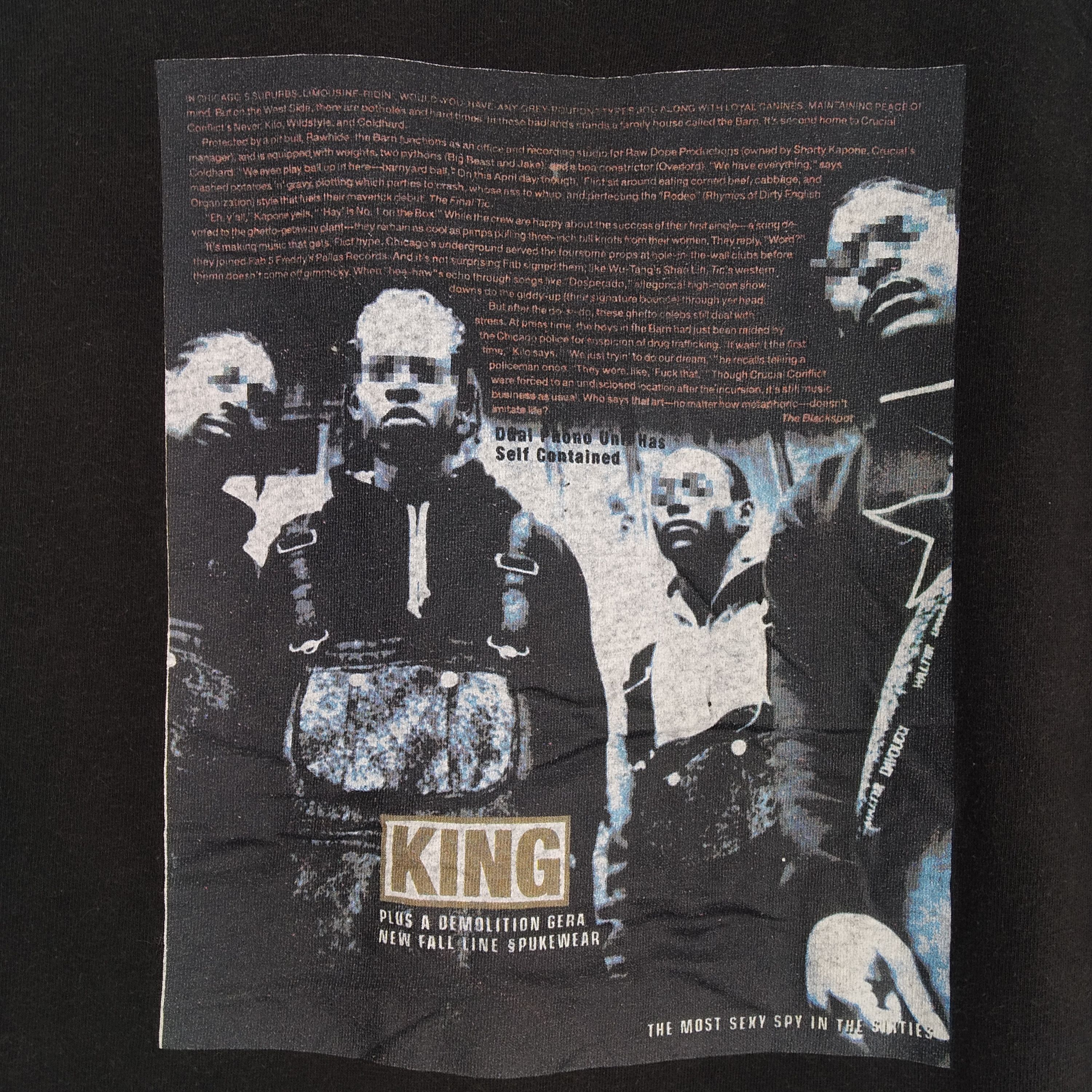 Band Tees Vintage 90s Crucial Conflict Raptees Gangsta Music Shirt Size US XL / EU 56 / 4 - 4 Thumbnail