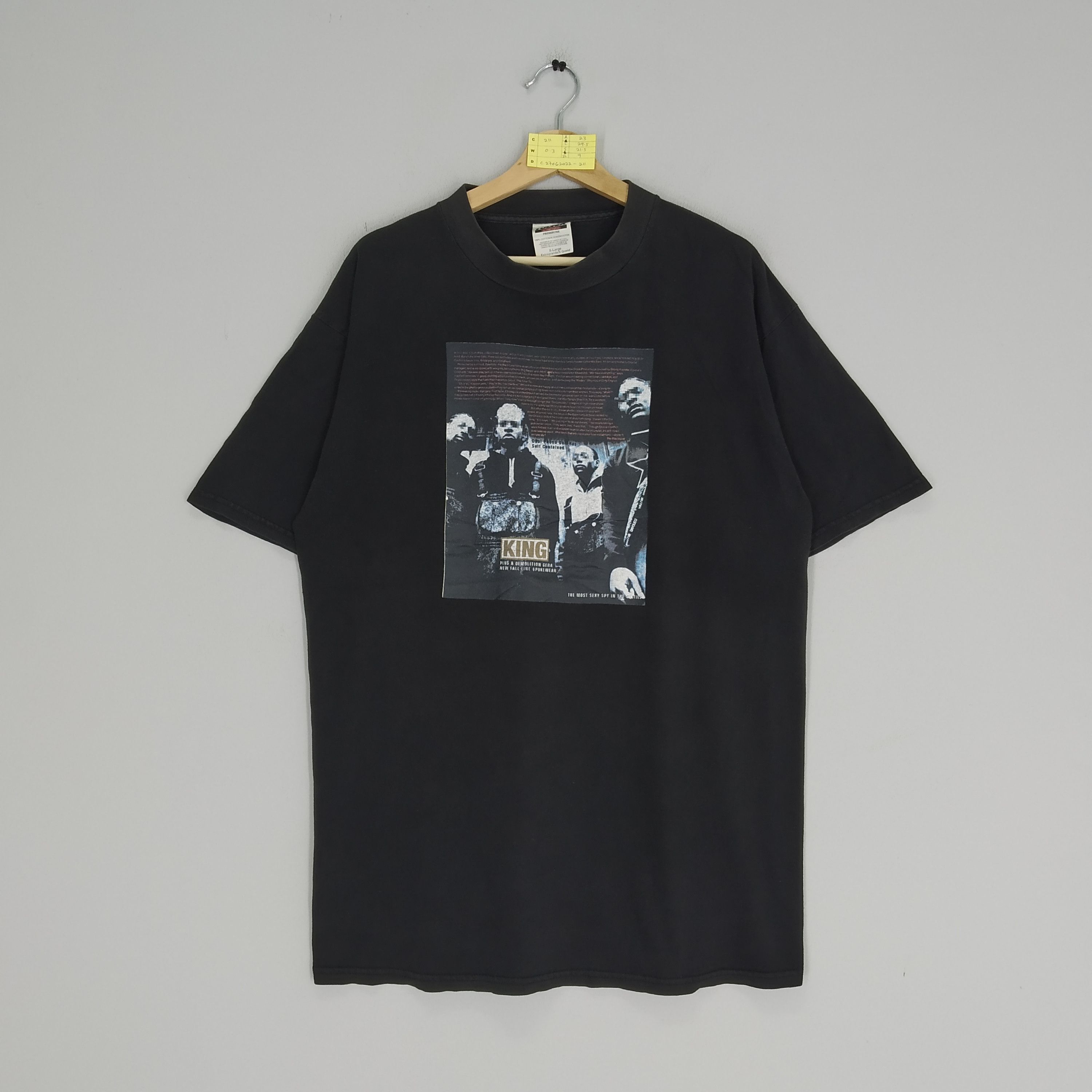 Vintage 90s Crucial Conflict Raptees Gangsta Music Shirt