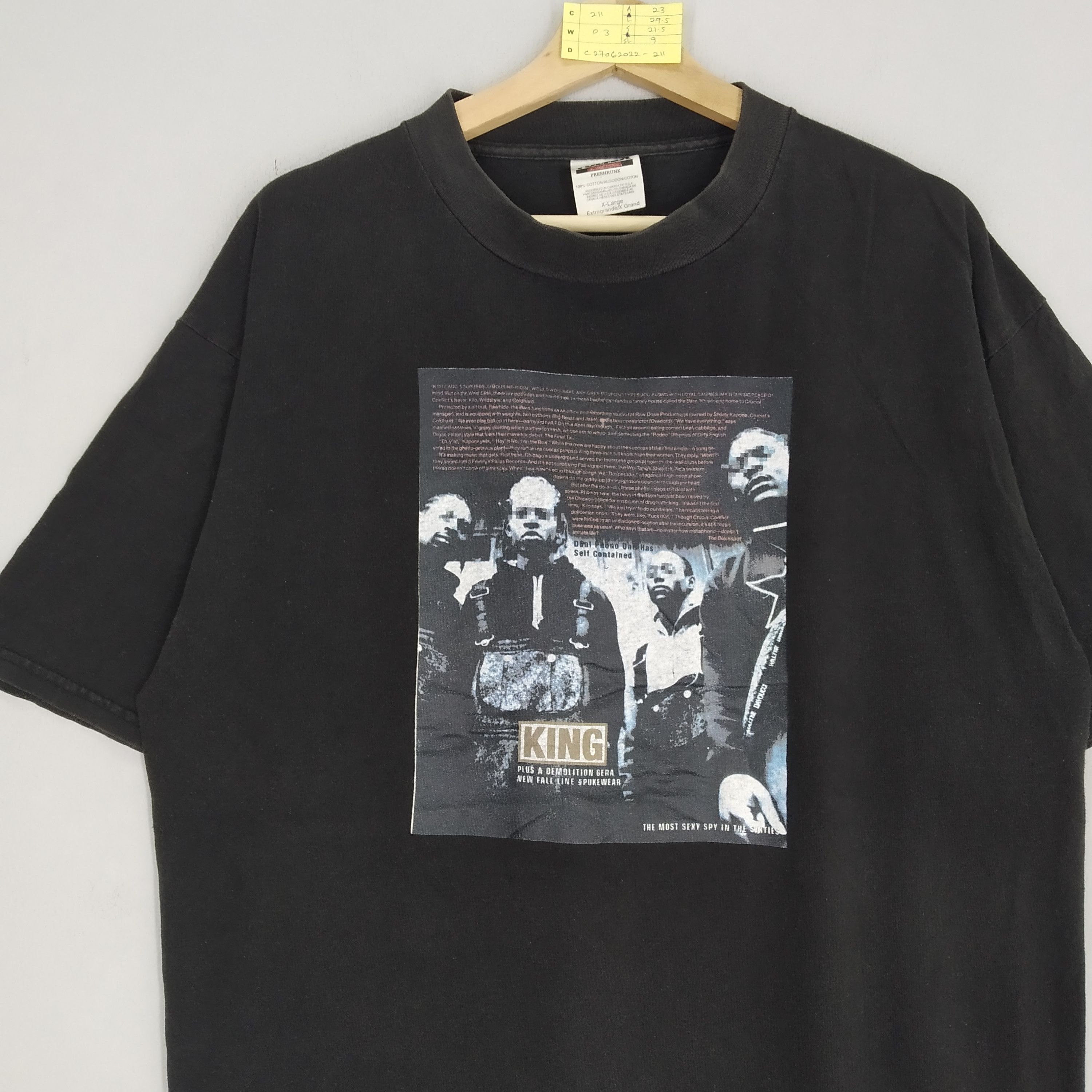 Band Tees Vintage 90s Crucial Conflict Raptees Gangsta Music Shirt Size US XL / EU 56 / 4 - 3 Thumbnail