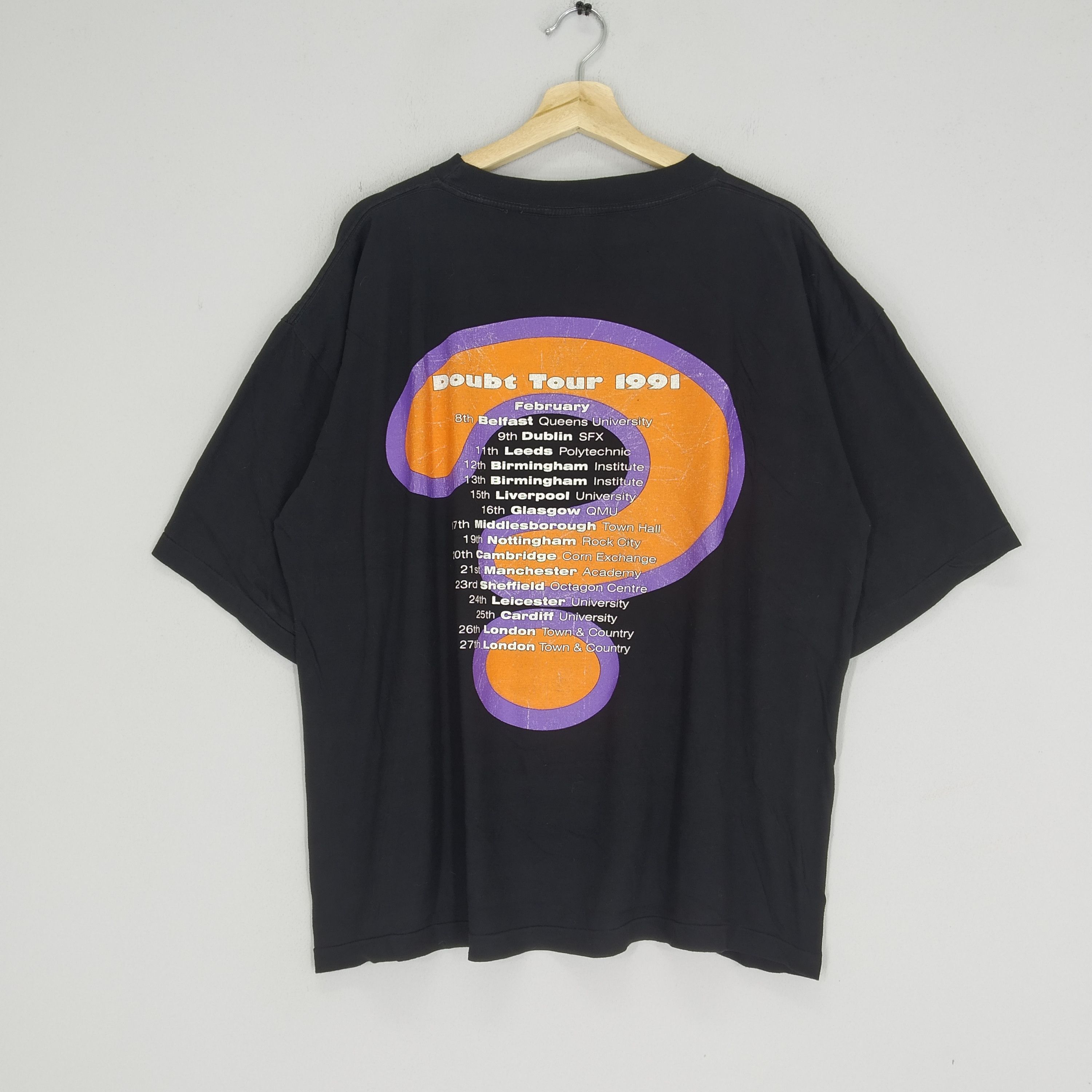 Band Tees Vintage 90s Jesus Jones Doubt Tour 1991 Alternative Rock Tee Size US XL / EU 56 / 4 - 2 Thumbnail