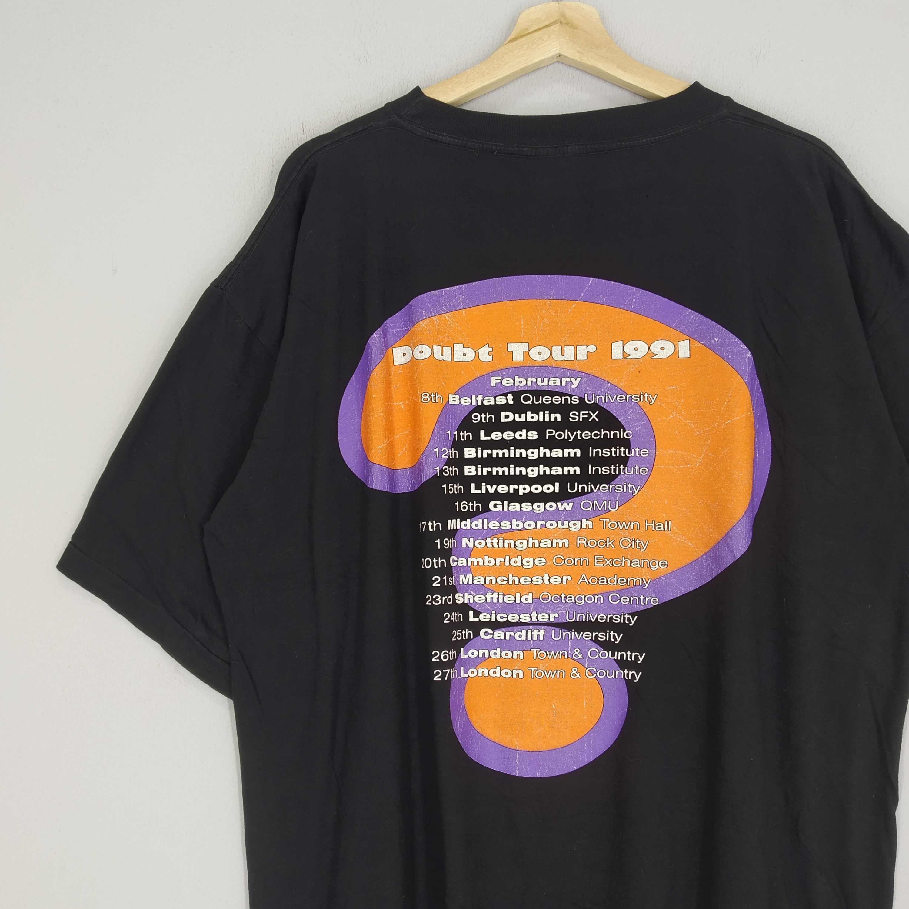 Band Tees Vintage 90s Jesus Jones Doubt Tour 1991 Alternative Rock Tee Size US XL / EU 56 / 4 - 4 Thumbnail