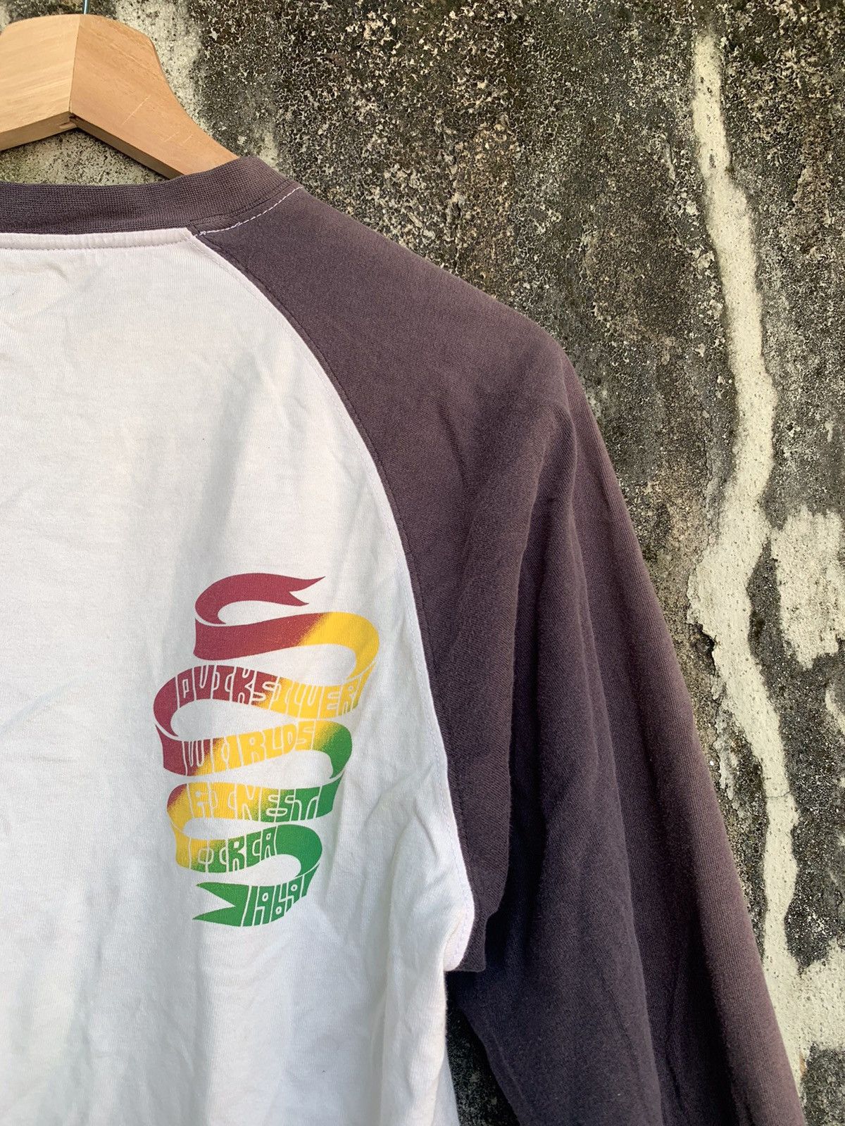 Quiksilver × Vintage Quiksilver Big Logo Snake Design Long Sleeve T-Shirt Size US S / EU 44-46 / 1 - 7 Thumbnail