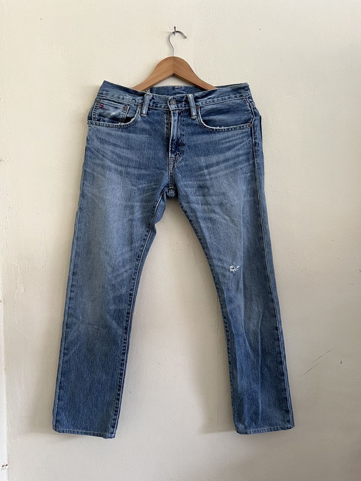 Polo Ralph Lauren × Vintage Vintage Polo Ralph Lauren Varick Slim Straight Jeans Size US 30 / EU 46 - 1 Thumbnail