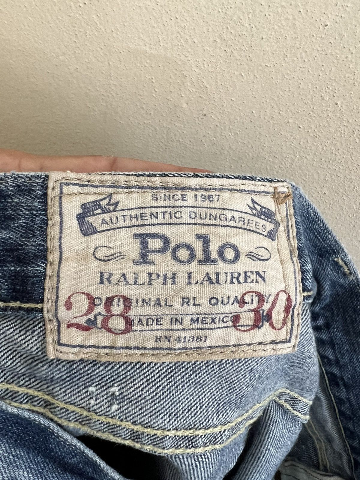 Polo Ralph Lauren × Vintage Vintage Polo Ralph Lauren Varick Slim Straight Jeans Size US 30 / EU 46 - 11 Thumbnail
