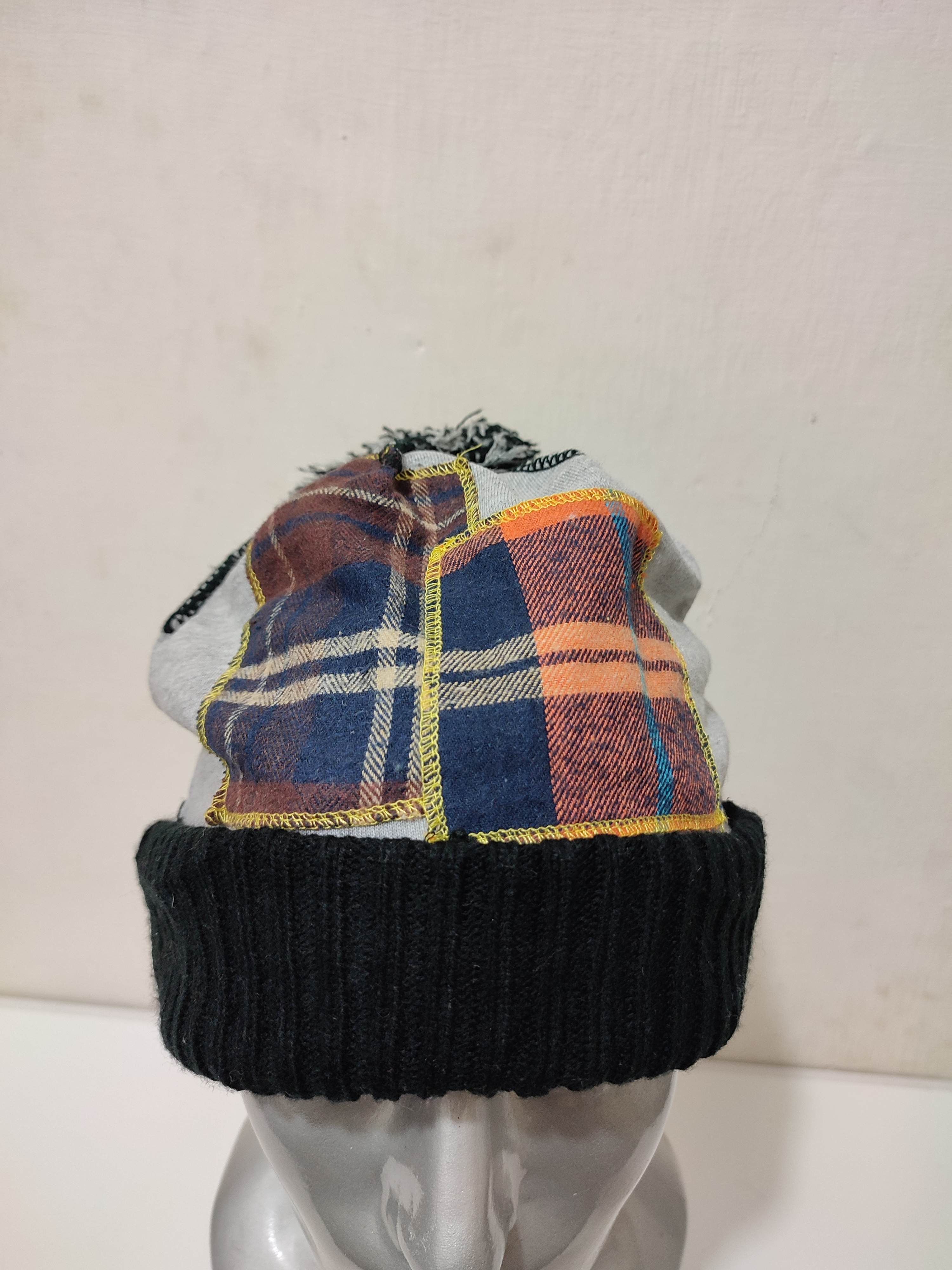 Japanese Brand 🔥Unknown Japanese Patchwork Beanie Hats Size ONE SIZE - 2 Thumbnail