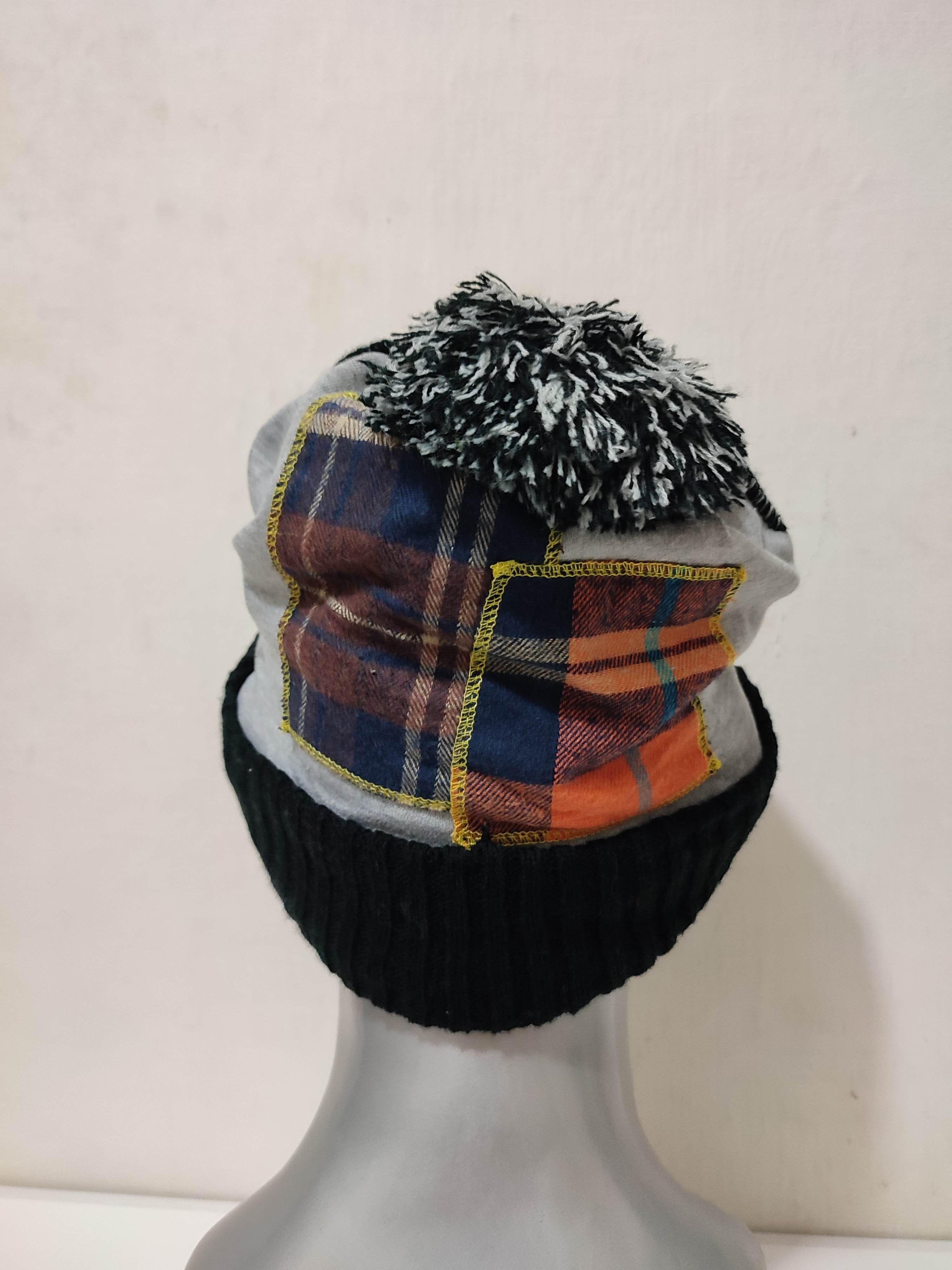 Japanese Brand 🔥Unknown Japanese Patchwork Beanie Hats Size ONE SIZE - 5 Thumbnail