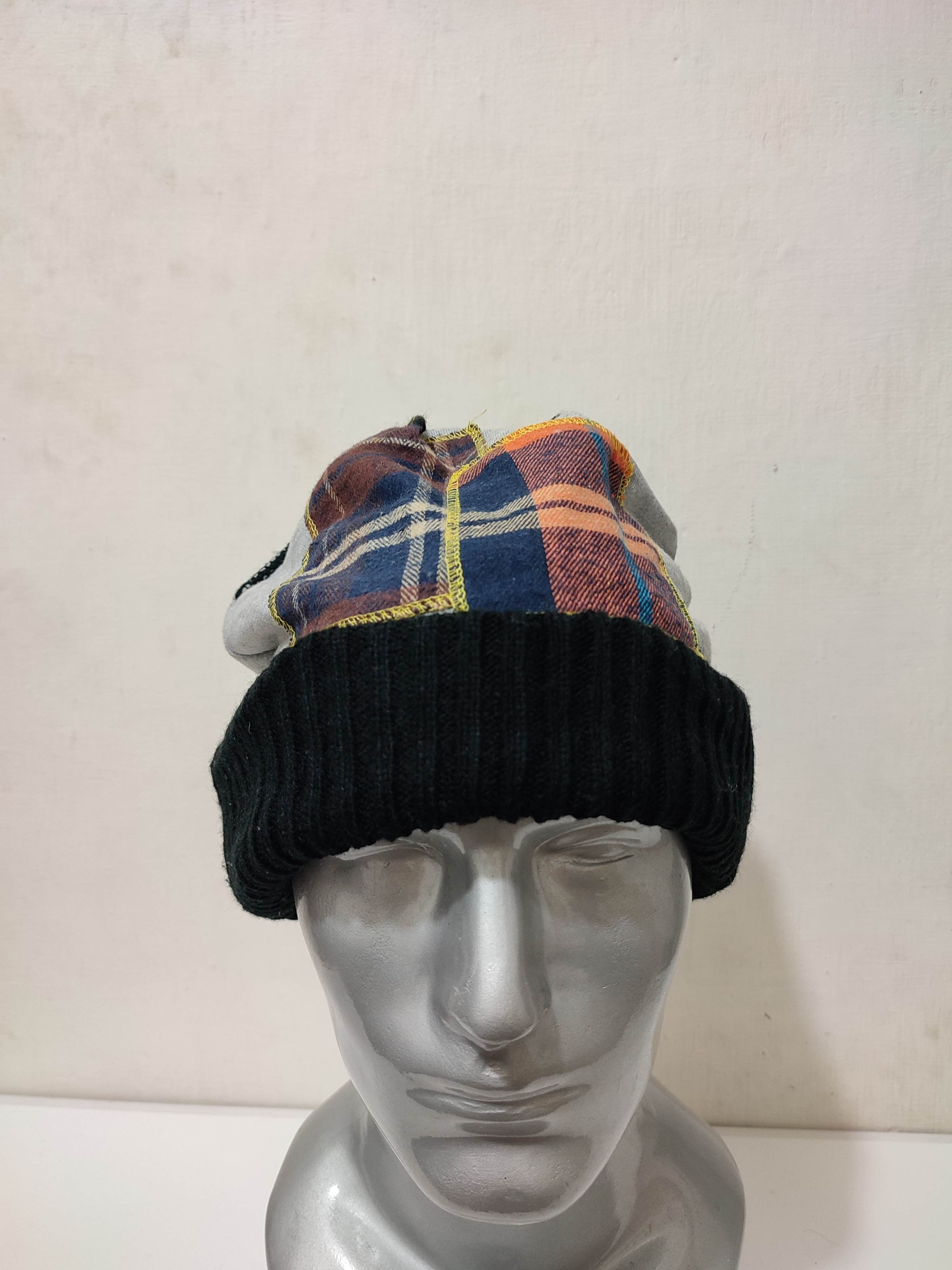 Japanese Brand 🔥Unknown Japanese Patchwork Beanie Hats Size ONE SIZE - 1 Thumbnail