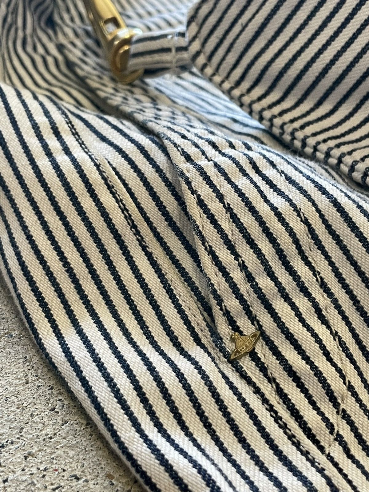Vivienne Westwood Vivienne Westwood Pinstripe Bondage Jeans Size US 34 / EU 50 - 7 Thumbnail