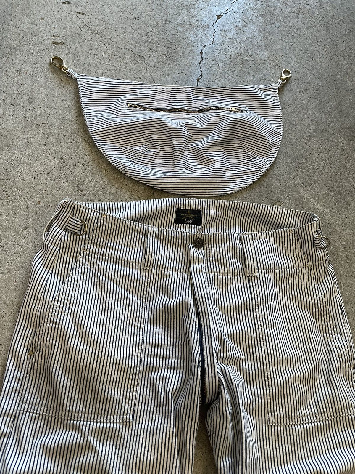 Vivienne Westwood Vivienne Westwood Pinstripe Bondage Jeans Size US 34 / EU 50 - 13 Thumbnail