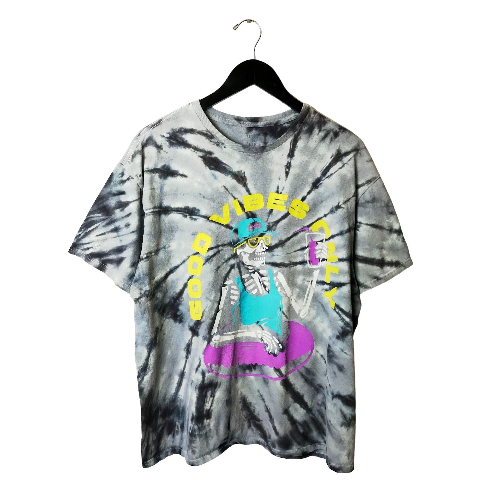 Urban Outfitters Return To Sender Good Vibes Only T Shirt Skeleton Beach XL Grailed