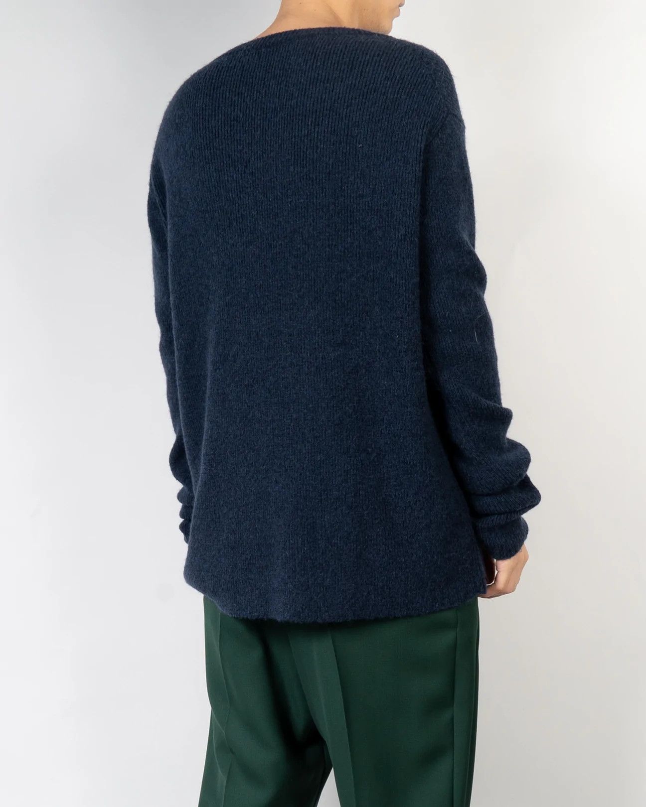 Haider Ackermann FW14 Oversized Blue Wool Sweater Size US M / EU 48-50 / 2 - 2 Thumbnail