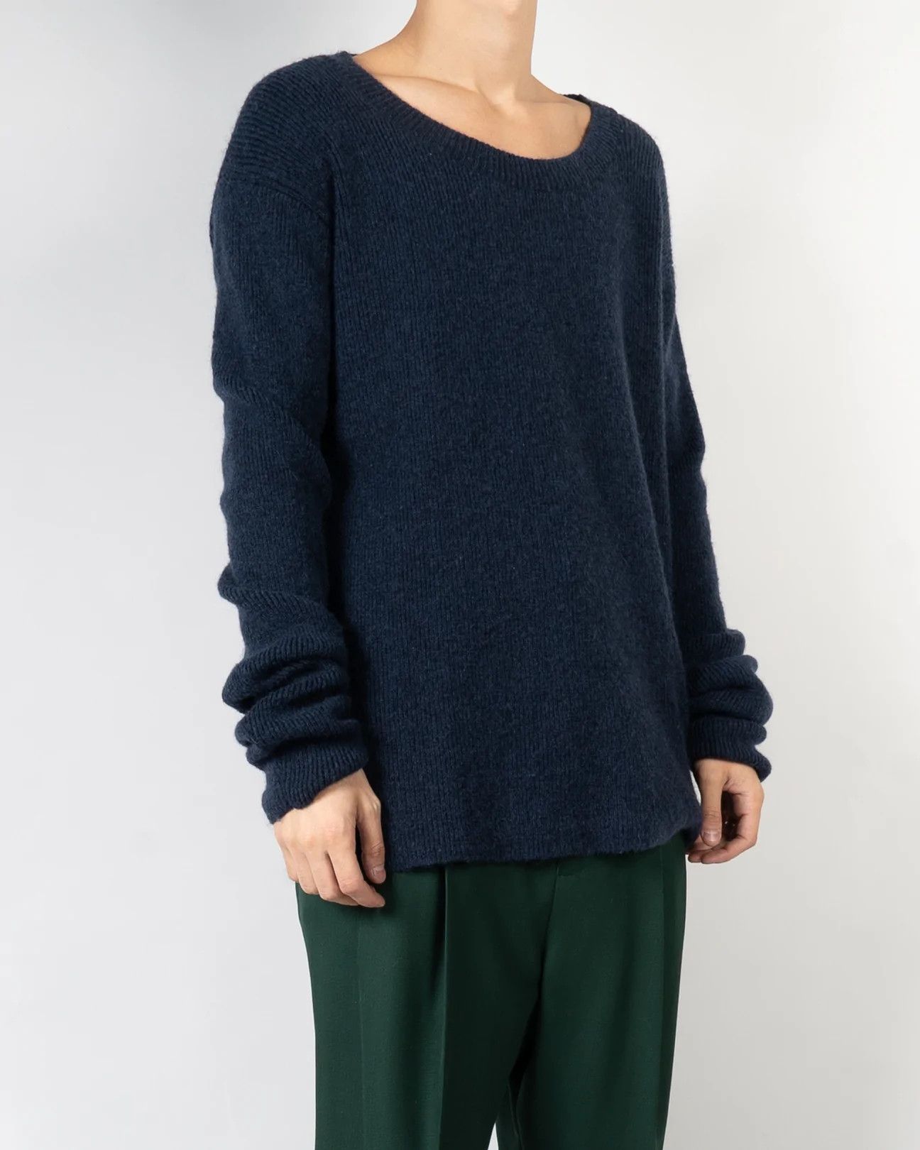 Haider Ackermann FW14 Oversized Blue Wool Sweater Size US M / EU 48-50 / 2 - 3 Thumbnail