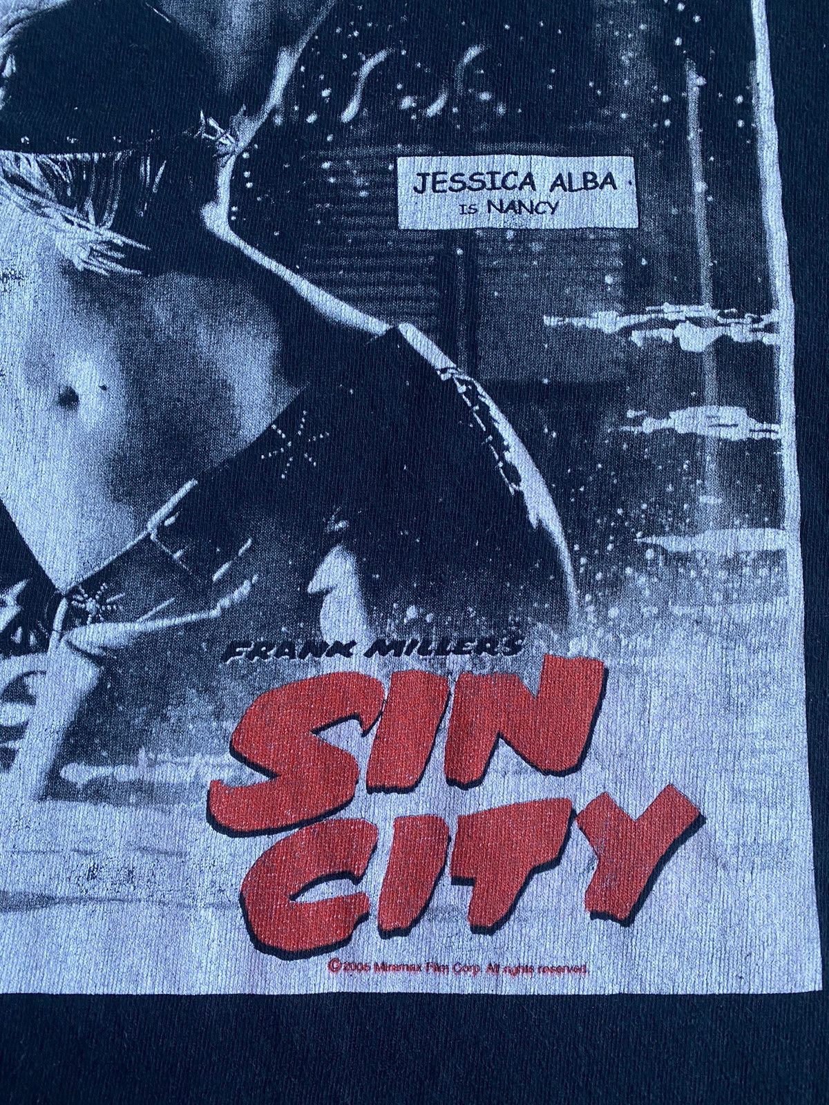Vintage Vintage Jessica Alba Sin City Movie Promo Poster Tee Size XL Size US XL / EU 56 / 4 - 4 Thumbnail