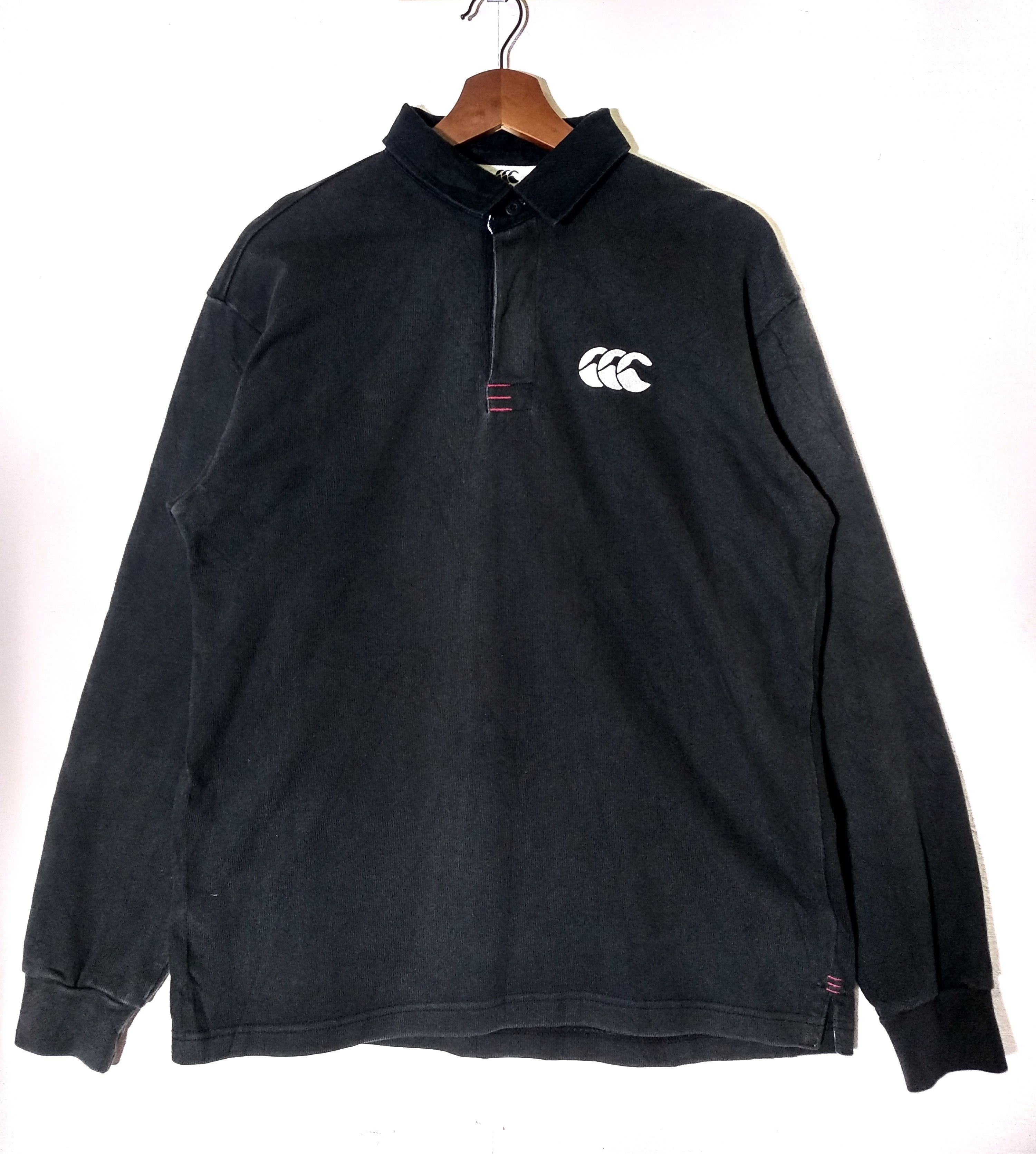 VINTAGE HALF ZIP CANTERBURY RUGBY SHIRT
