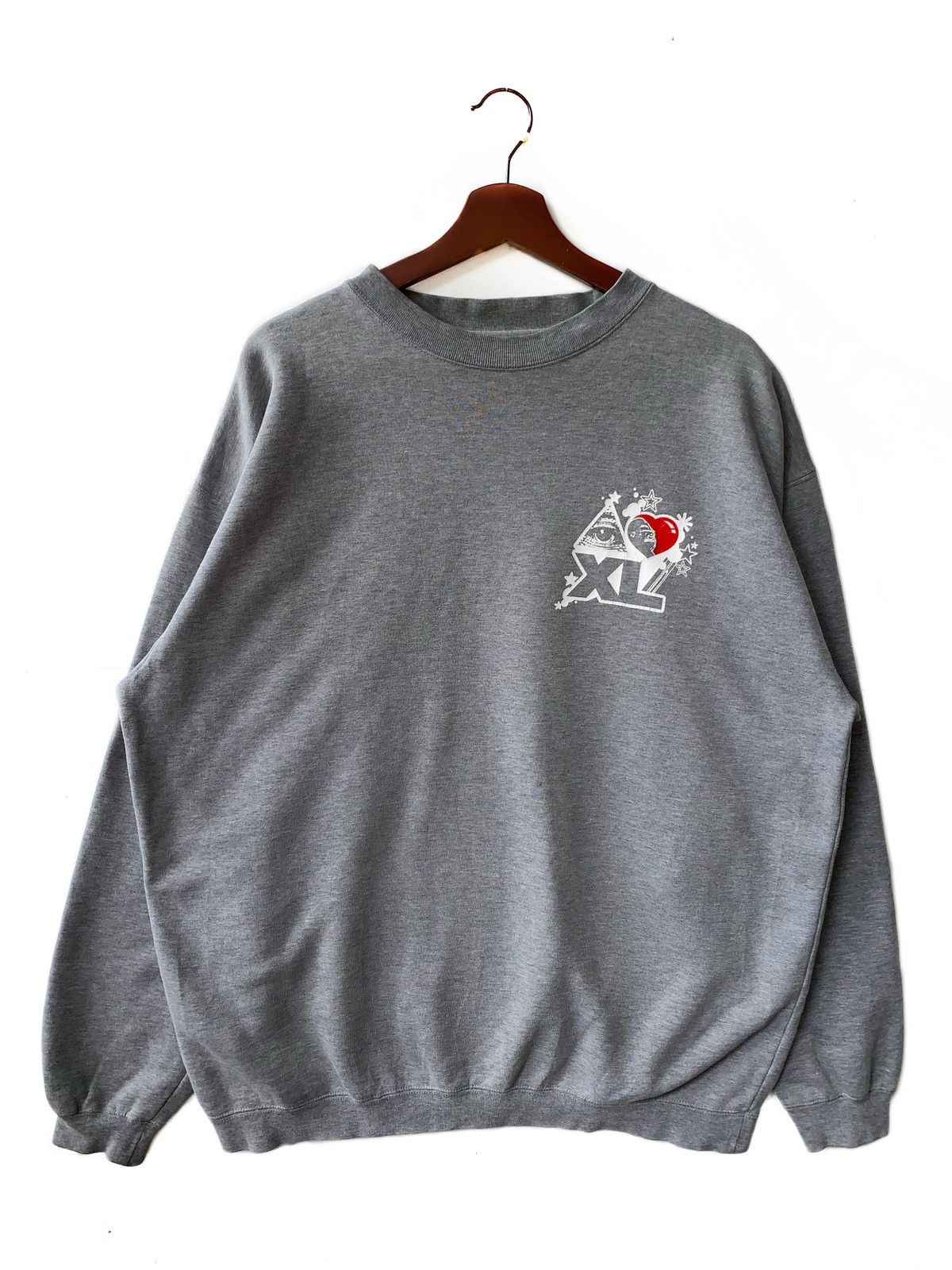 Vintage Vintage 90s X-Large Big Size Sweatshirt/Size XL/Gray Colour Size US XL / EU 56 / 4 - 1 Thumbnail
