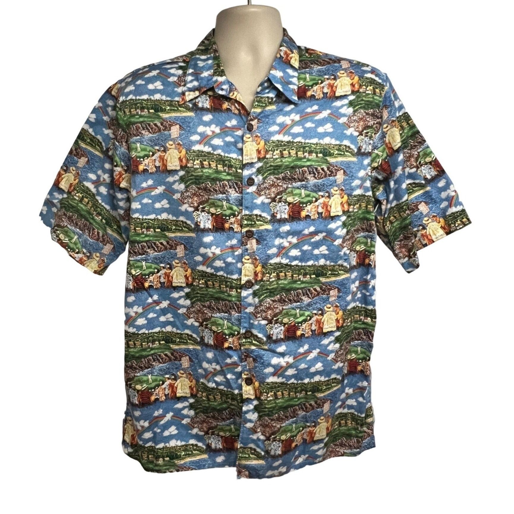 Reyn Spooner Guy Buffet Hawaii Vintage Hawaiian Button Up Sh