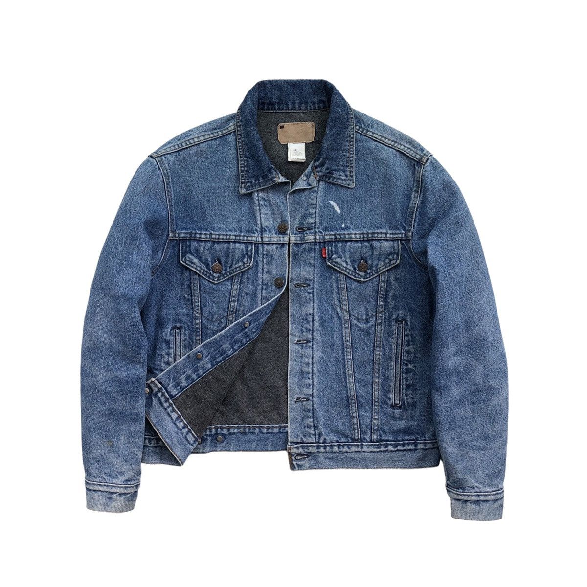 Levi's Vintage Clothing 🔥Vintage 80s Levis Blanket Lined Denim Jacket Size US M / EU 48-50 / 2 - 3 Thumbnail