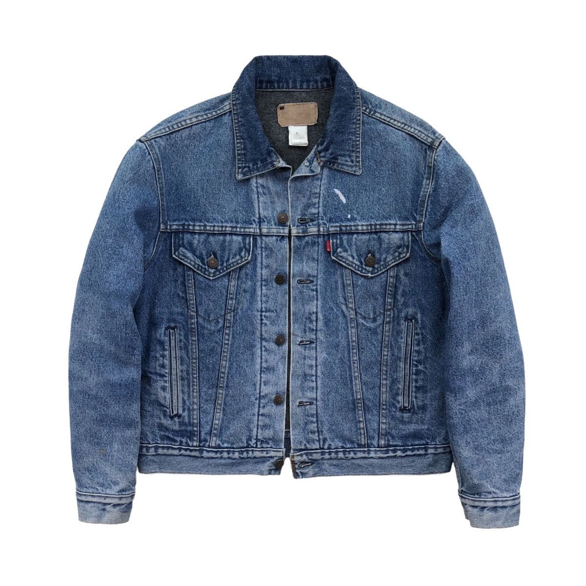 Levi's Vintage Clothing 🔥Vintage 80s Levis Blanket Lined Denim Jacket Size US M / EU 48-50 / 2 - 2 Thumbnail