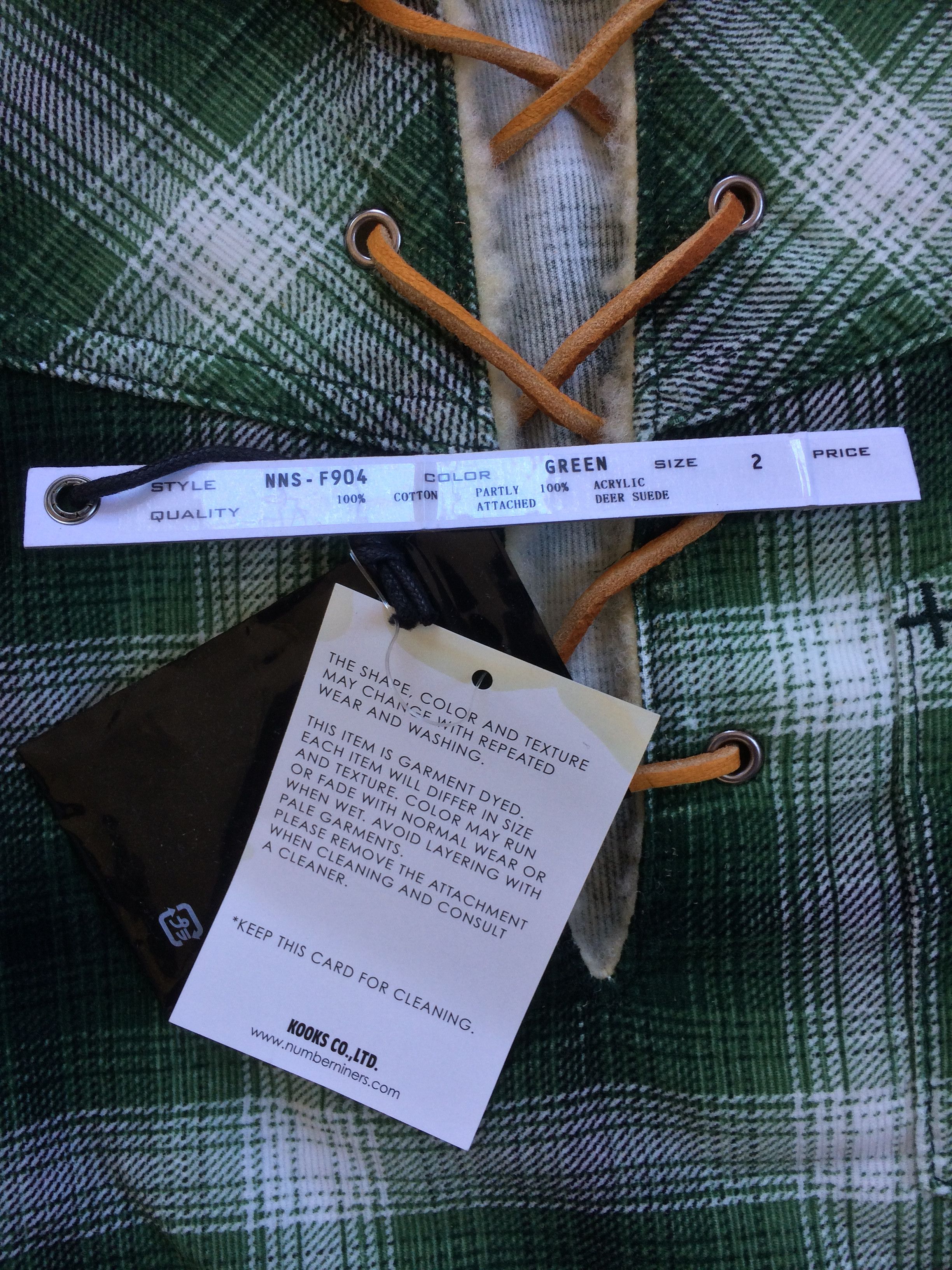 Number (N)ine FW09 NWT Flannel Pullover Size US M / EU 48-50 / 2 - 3 Thumbnail