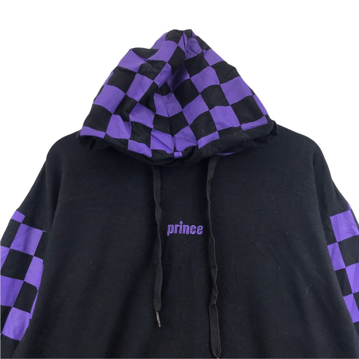 Prince PRINCE TENNIS SPORT Check Tartan Black Hoodie Sweatshirt Size US L / EU 52-54 / 3 - 2 Thumbnail