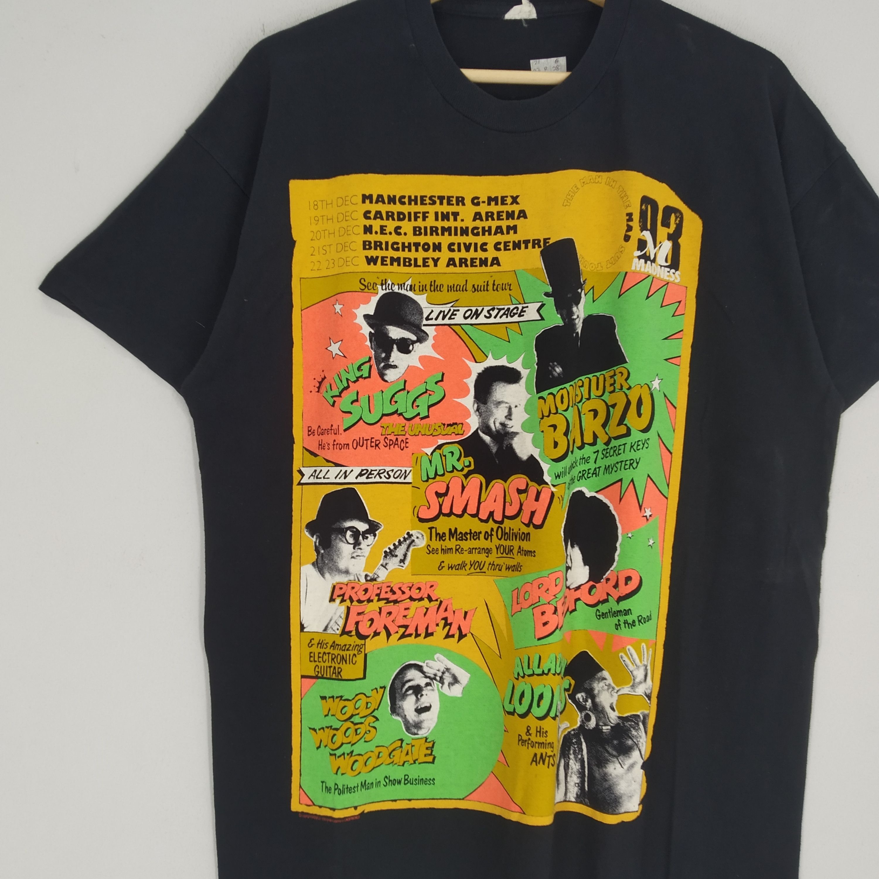 Band Tees Vintage 90s Madness English Ska Pop New Wave Punk Rock Shirt Size US XL / EU 56 / 4 - 3 Thumbnail
