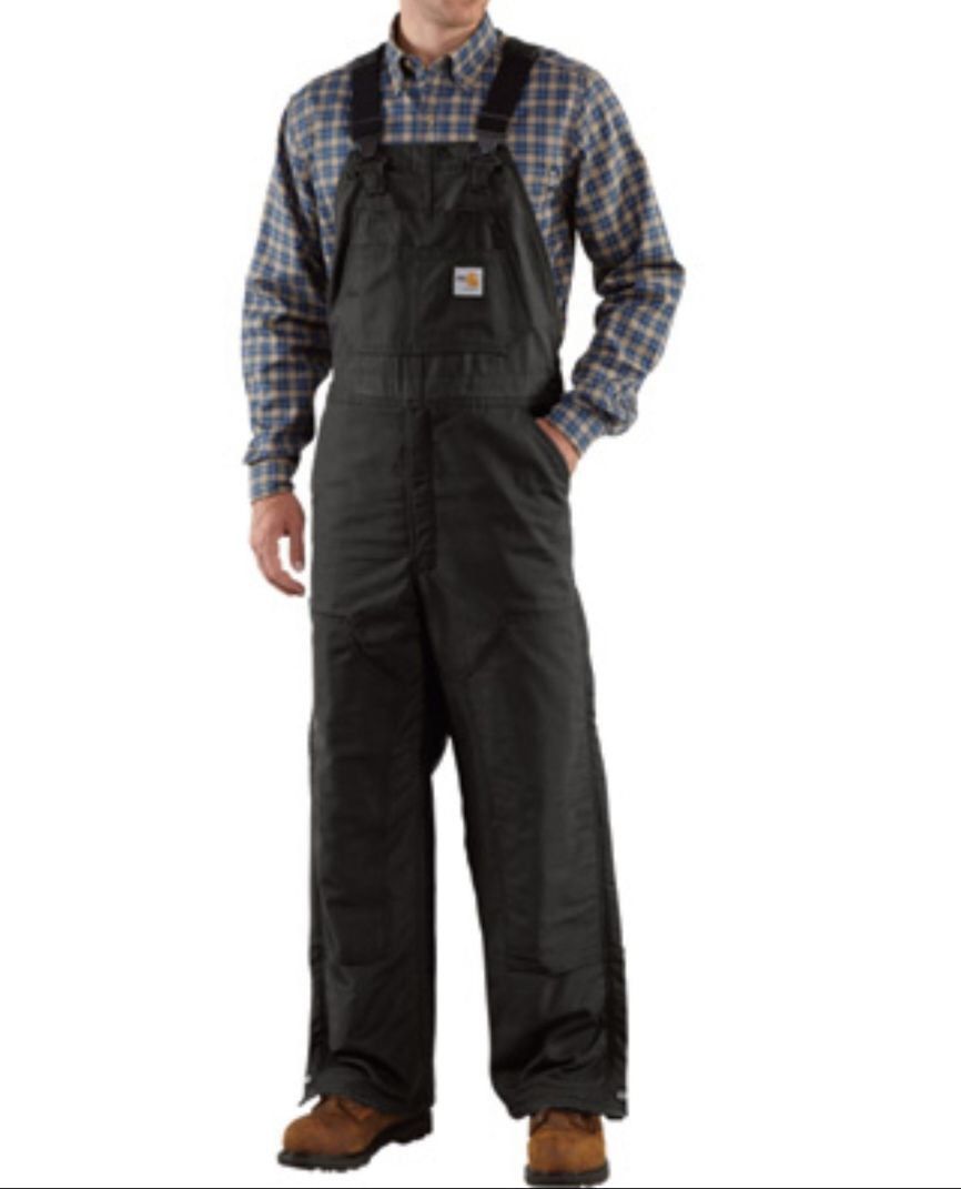 Carhartt Carhartt R37 Duck Bid Overall Arctic Quilt Lined Black Size US 34 / EU 50 - 1 Thumbnail