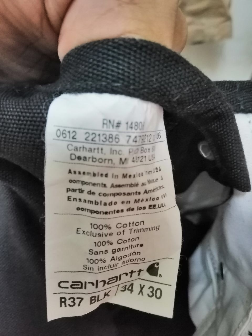 Carhartt Carhartt R37 Duck Bid Overall Arctic Quilt Lined Black Size US 34 / EU 50 - 8 Thumbnail