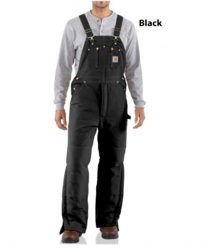 Carhartt Carhartt R37 Duck Bid Overall Arctic Quilt Lined Black Size US 34 / EU 50 - 2 Thumbnail