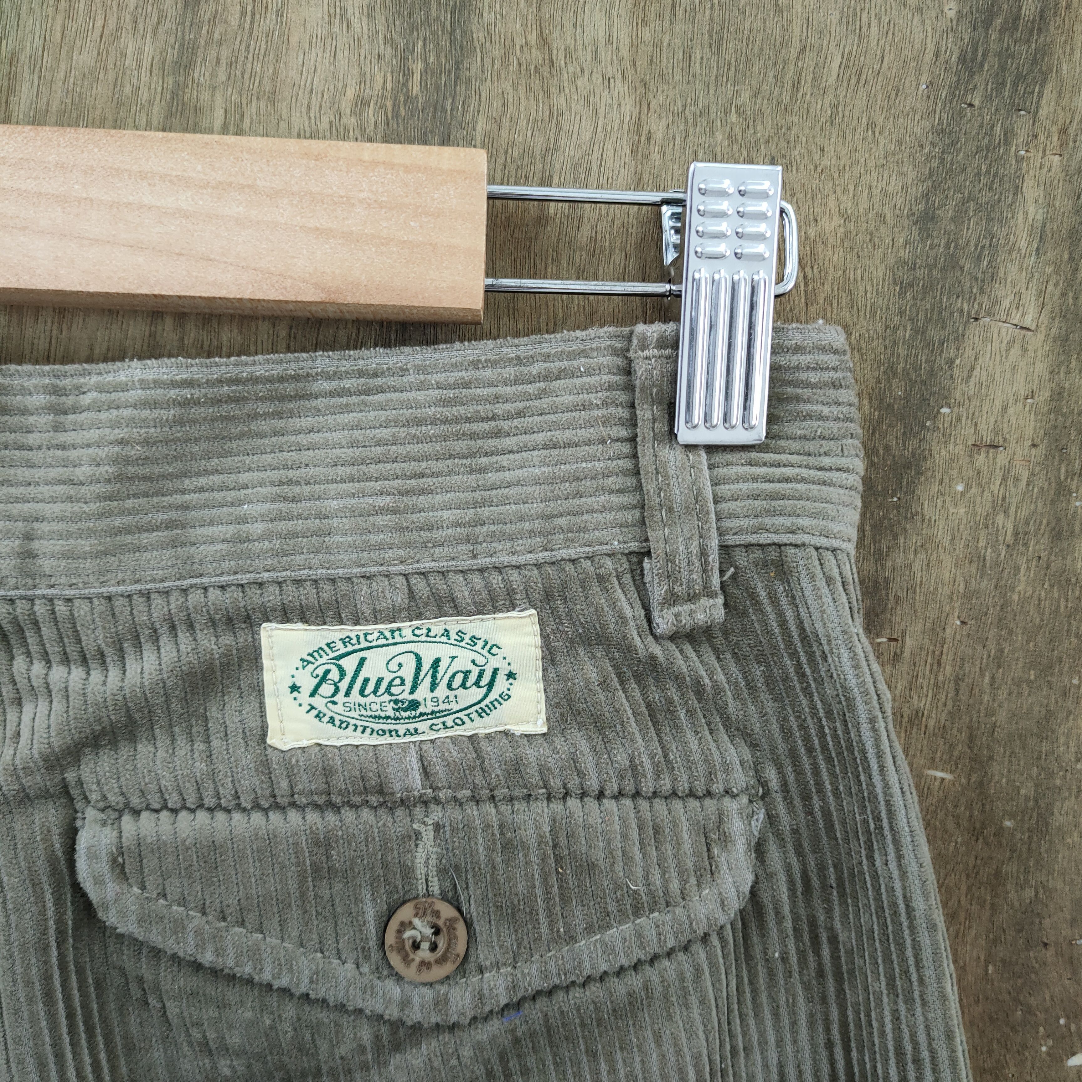 Japanese Brand BLUE WAY FADED CORDUROY PANTS Size US 26 / EU 42 - 12 Thumbnail