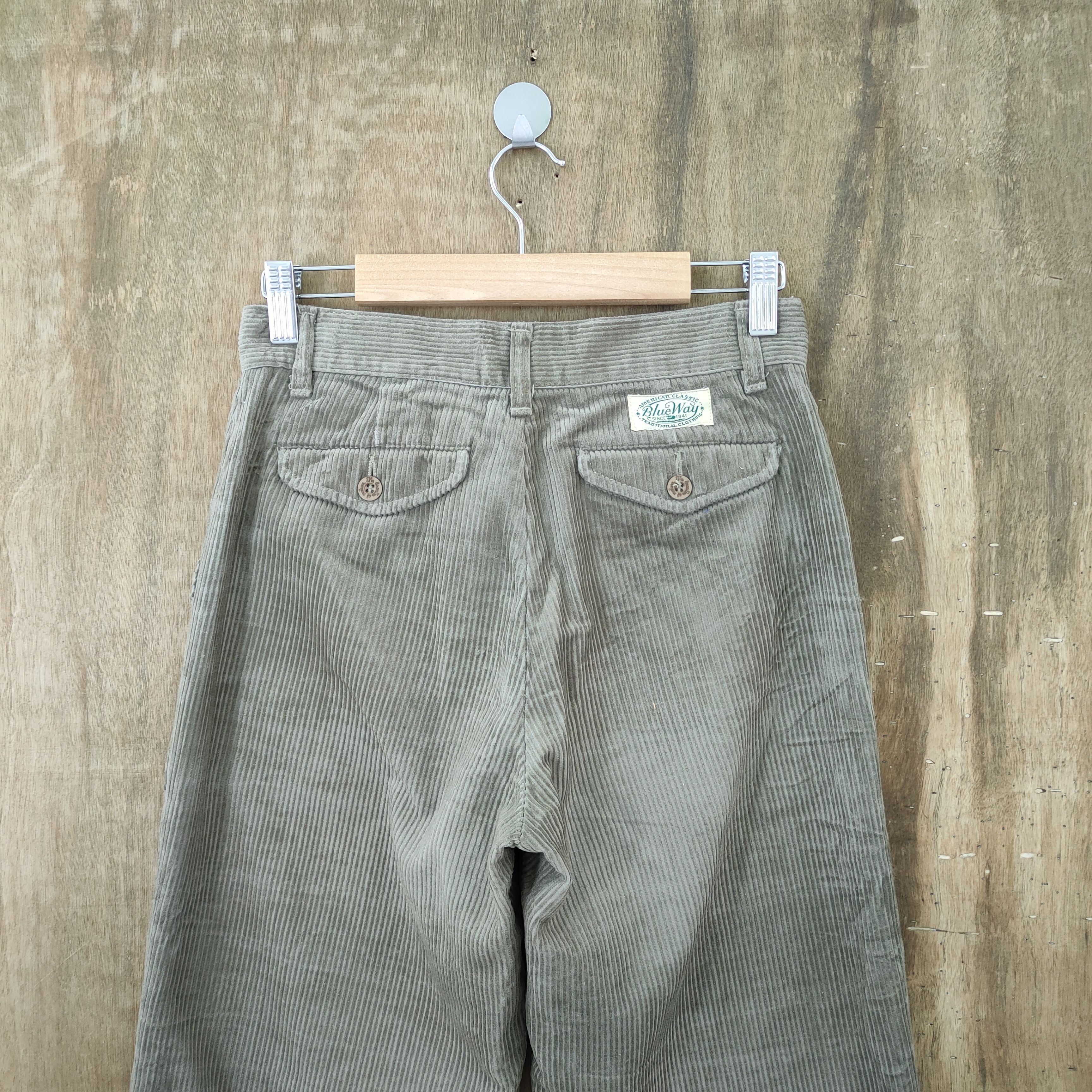 Japanese Brand BLUE WAY FADED CORDUROY PANTS Size US 26 / EU 42 - 10 Thumbnail