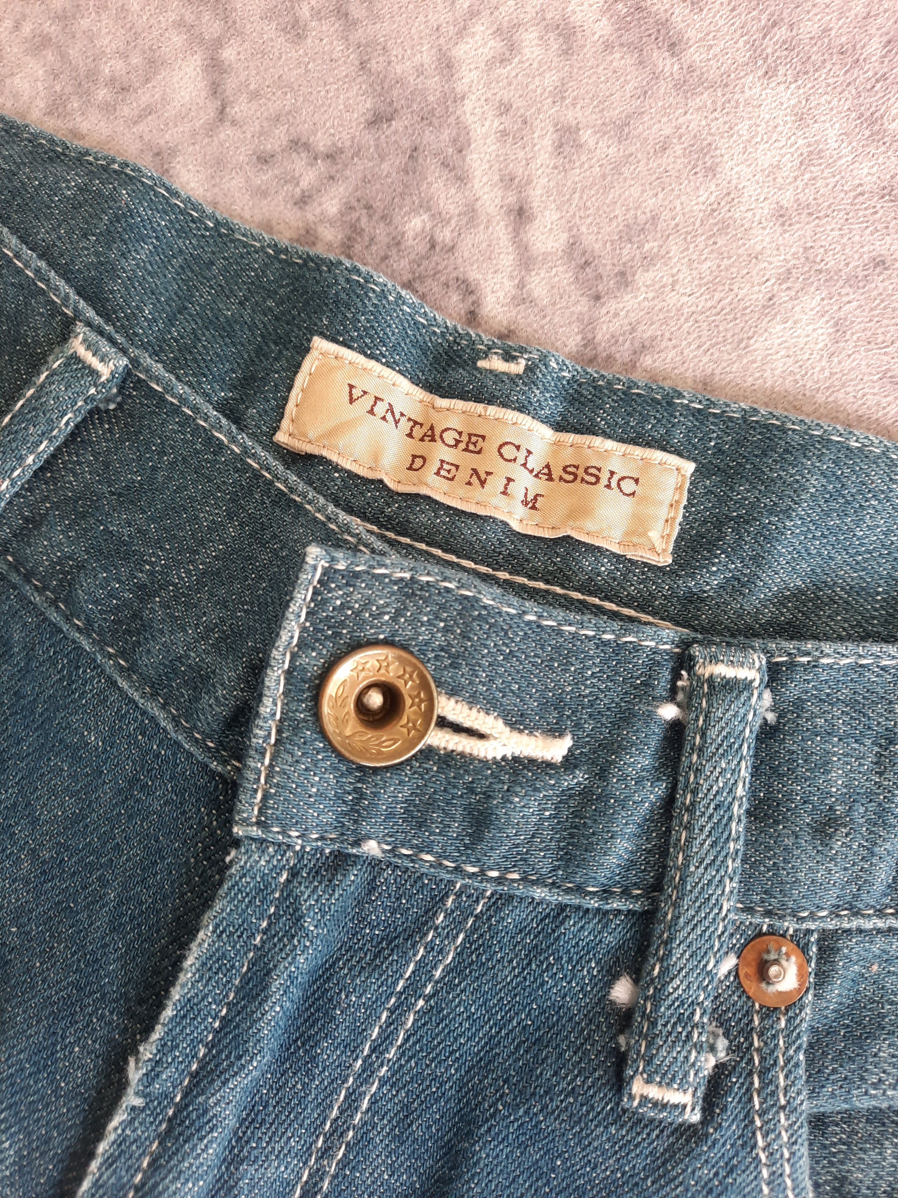 Japanese Brand 🔥Vintage uniqlo buckle back stonewash denim jeans Size US 29 - 5 Thumbnail