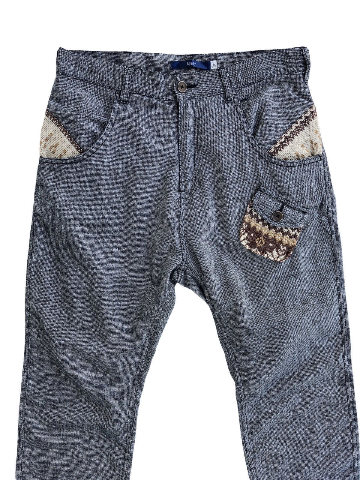 Hysteric Glamour × Japanese Brand × Vintage Japanese Brand Apply Wool Salt & Pepper Kapital Style Size US 31 - 3 Thumbnail