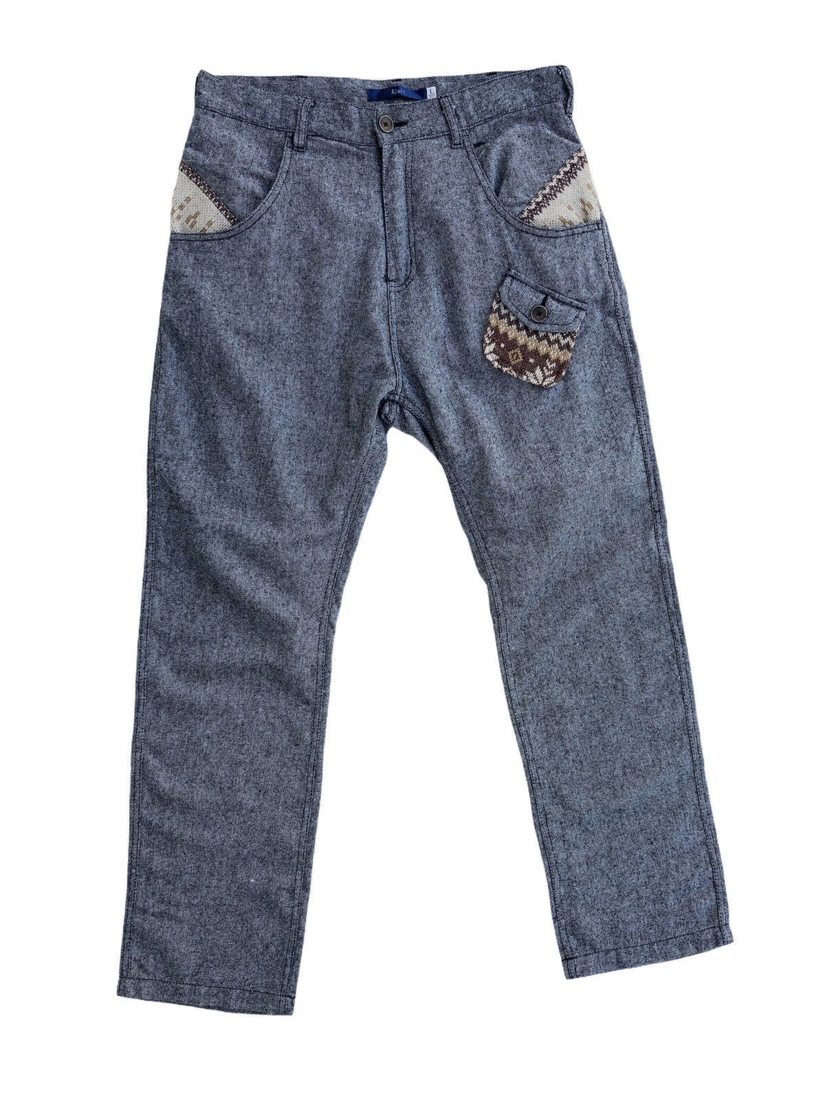 Hysteric Glamour × Japanese Brand × Vintage Japanese Brand Apply Wool Salt & Pepper Kapital Style Size US 31 - 1 Thumbnail