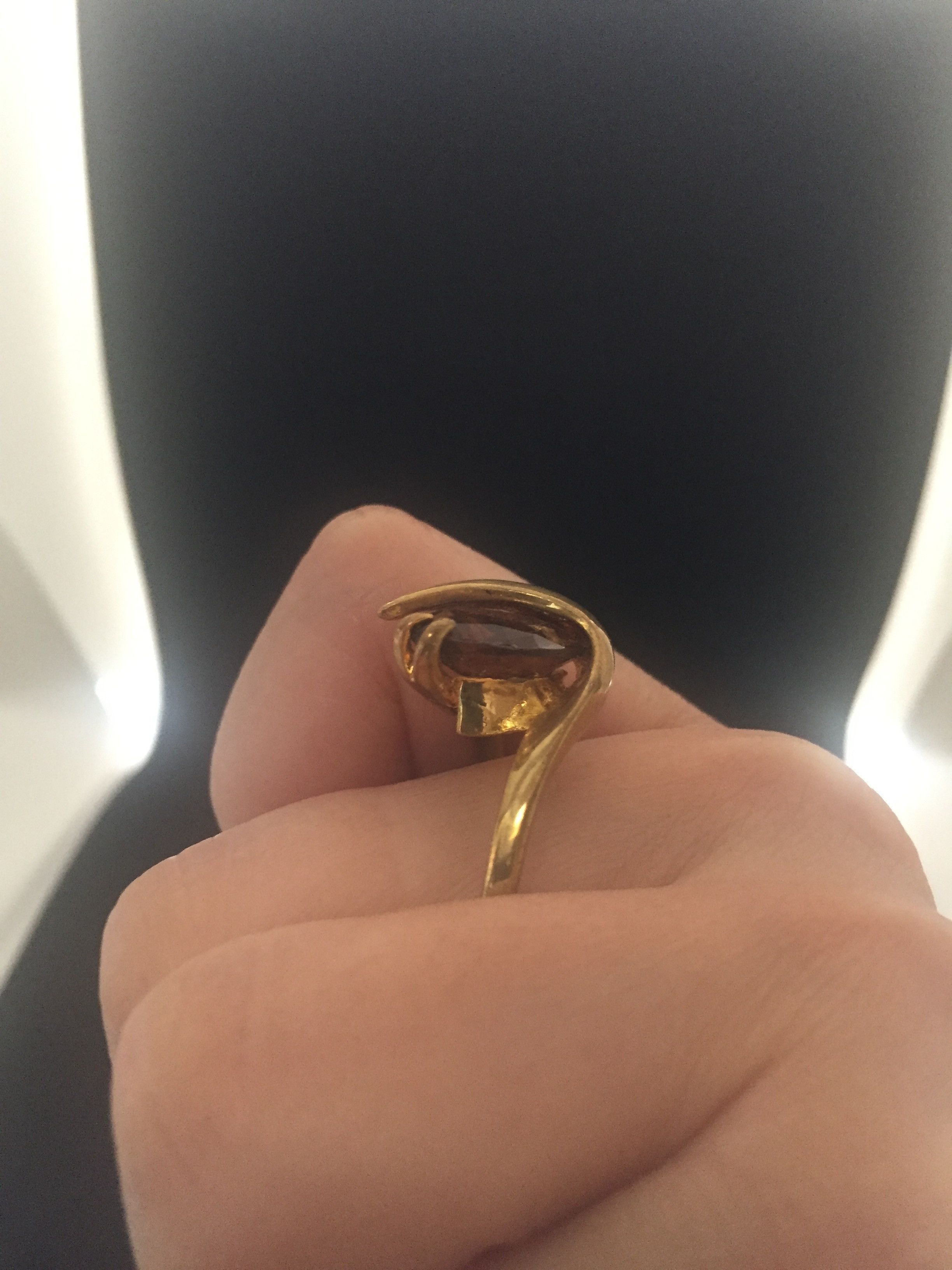 Jewelry Brown CZ Ring - Size 9.75 Size ONE SIZE - 5 Thumbnail