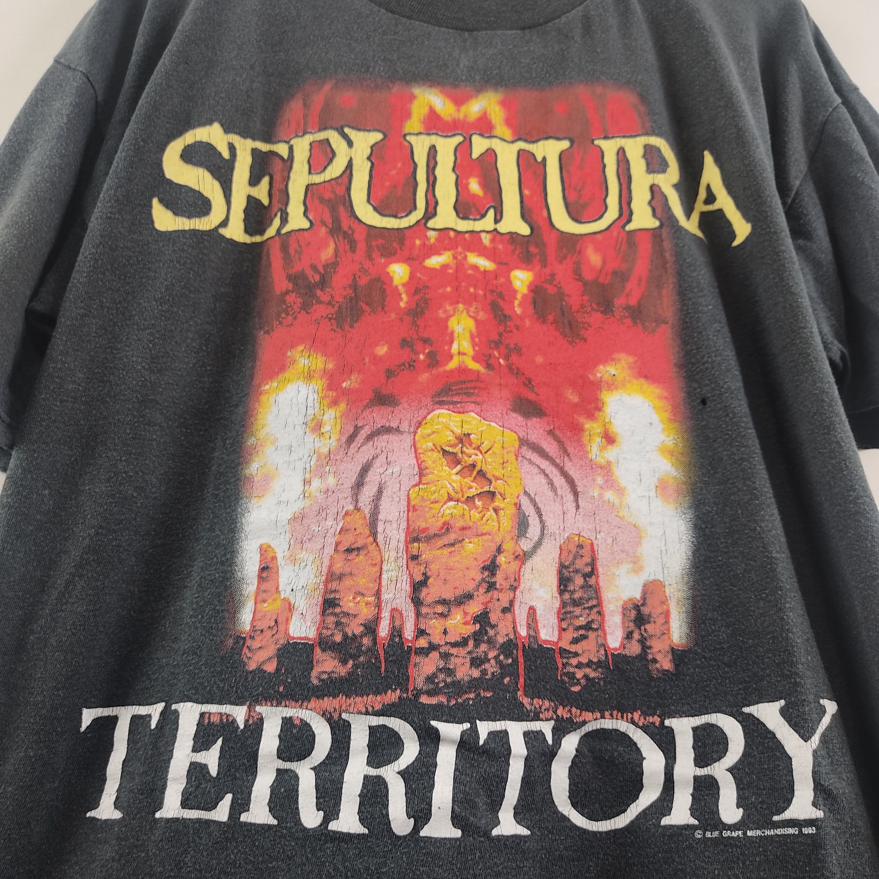 Band Tees × Vintage 1993 Sepultura War for Territory Size US XL / EU 56 / 4 - 5 Thumbnail