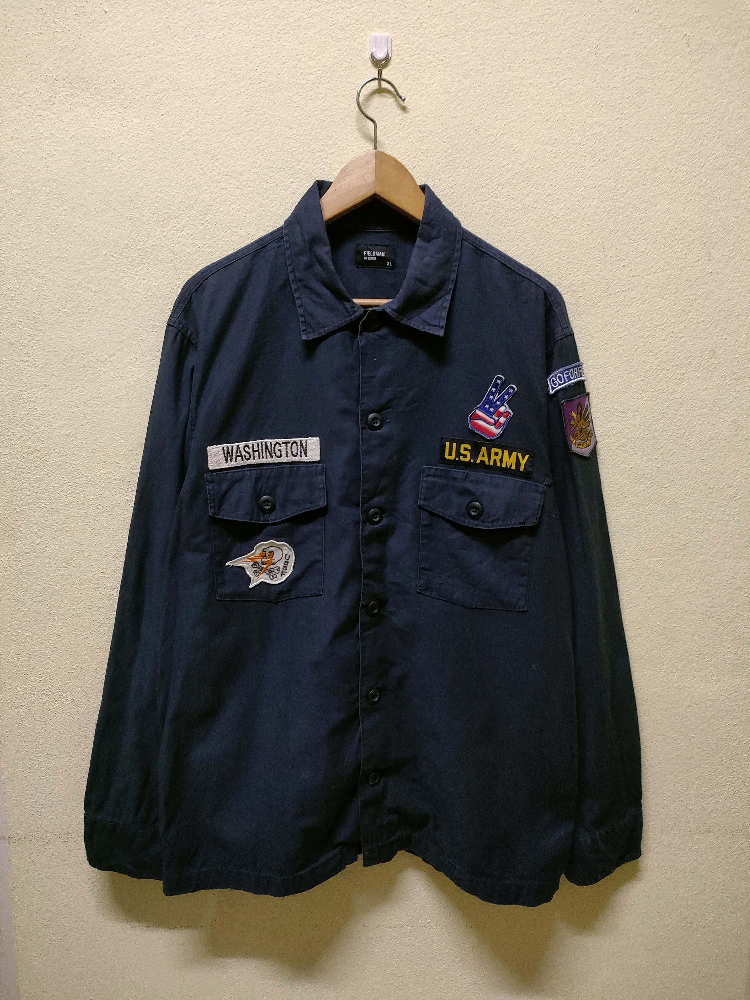 Edwin Fieldman By Edwin Military Style Uniform Size US XL / EU 56 / 4 - 1 Thumbnail