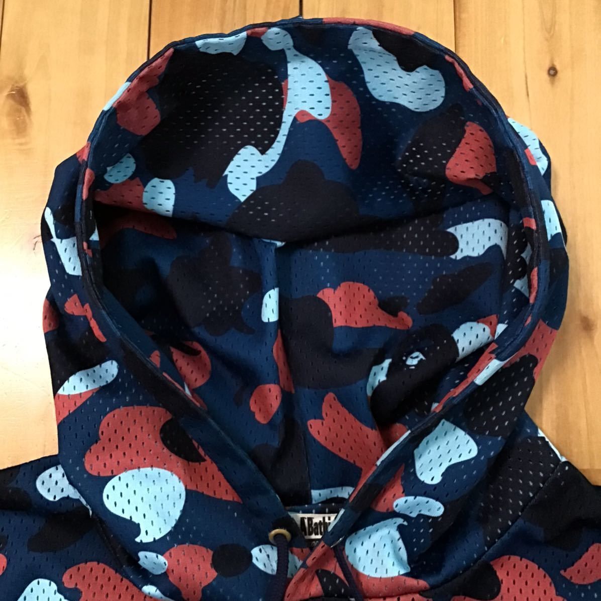 Bape BAPE STA logo mesh pullover hoodie multi camo ape star Size US XL / EU 56 / 4 - 4 Thumbnail