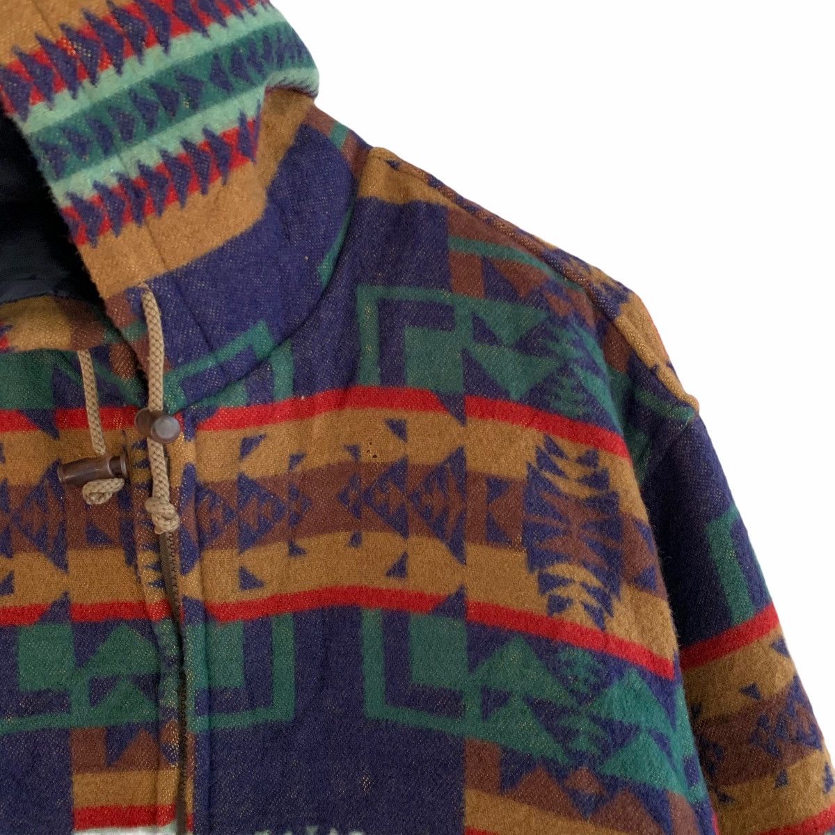 Japanese Brand × Native Japan Navajo Aztec Pattern Wool Zipper Hoodie Jacket Size US L / EU 52-54 / 3 - 7 Thumbnail