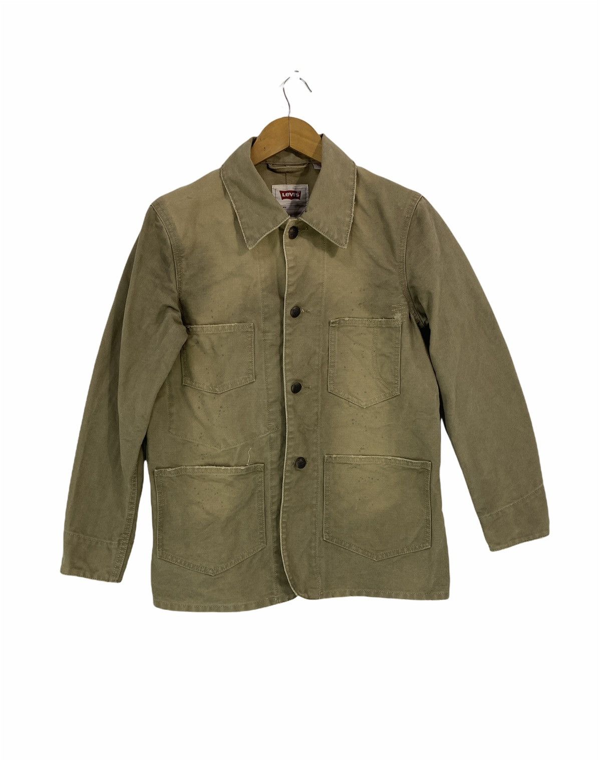 Levi's Vintage Levi’s Chore Jacket Design 3 Pocket Distressed Size US S / EU 44-46 / 1 - 1 Thumbnail